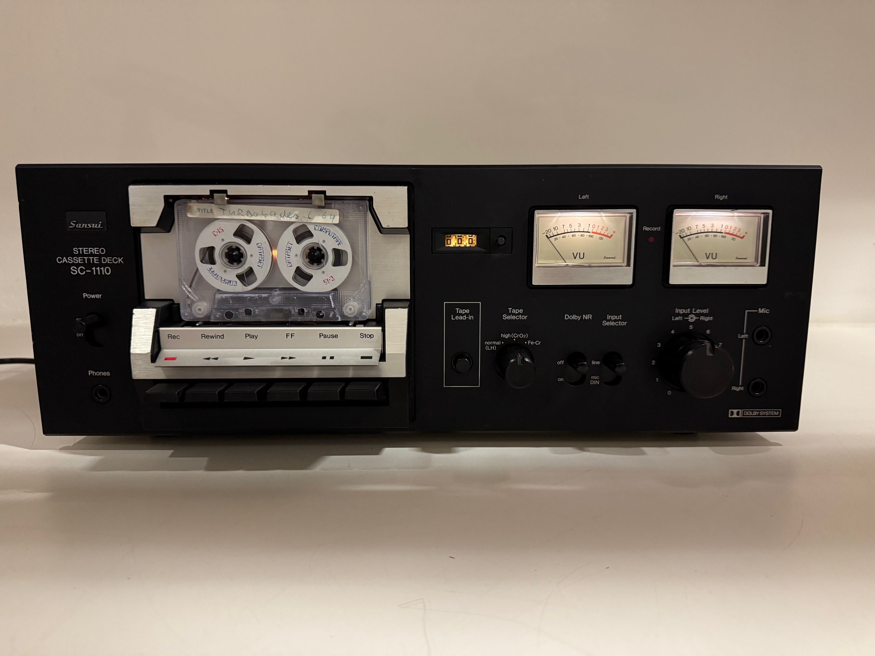 Sansui SC-1110 stereo cassettedeck met handleiding