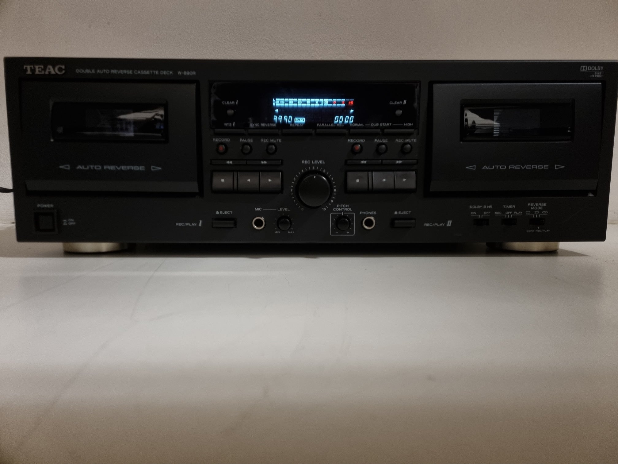 TEAC W-890R Double Auto Reverse Cassette Deck - Very nice condition