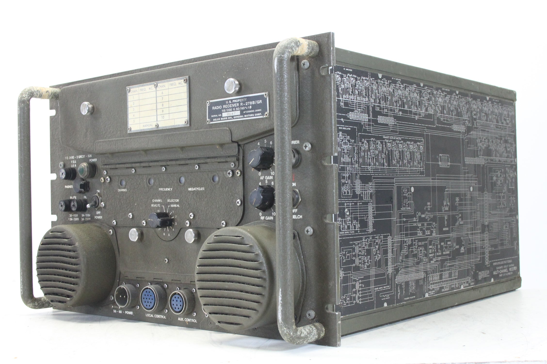 Collins Radio Company US Army R-278B/GR Airport Radio Receiver