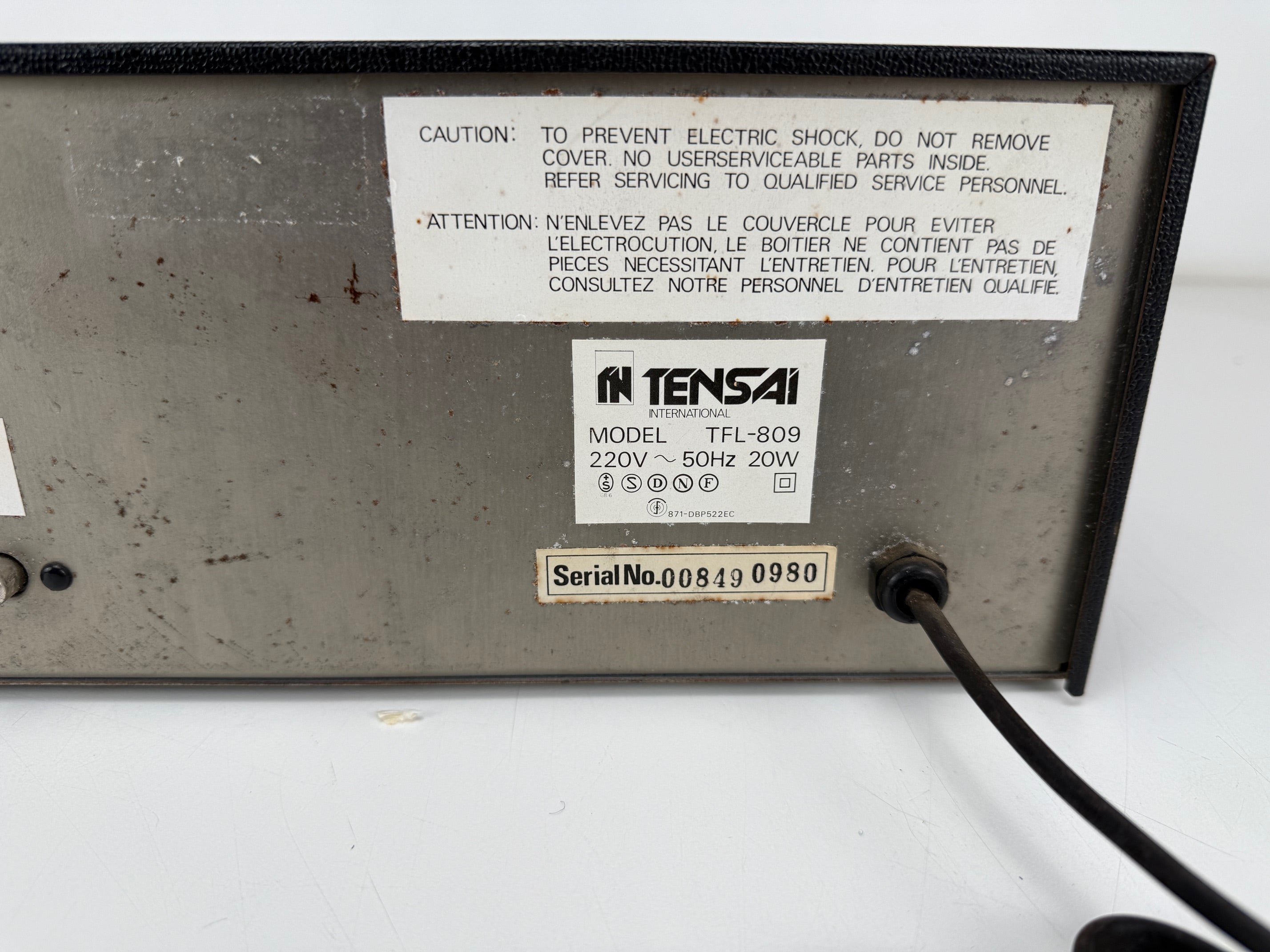 Tensai TFL-809 stereo cassettedeck - Mooi ogend deck met VU-meters