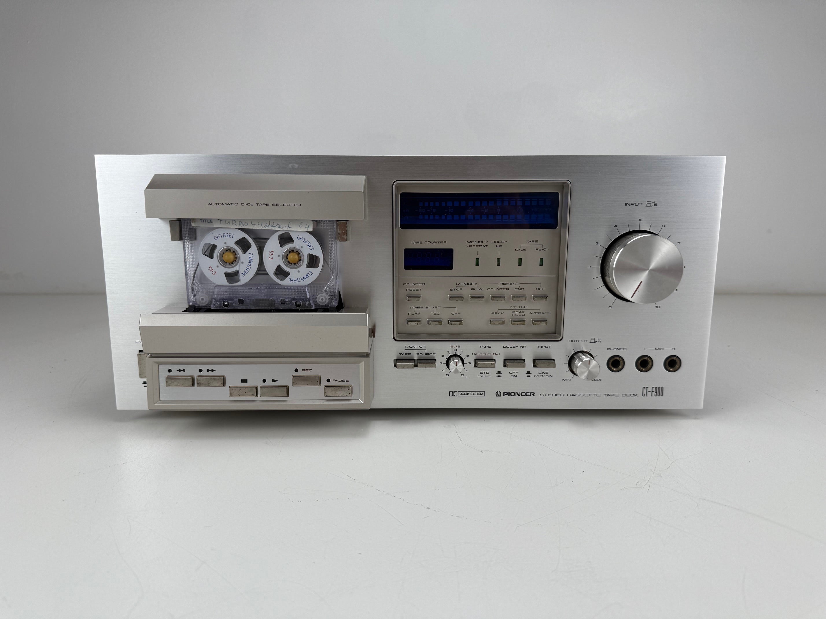 Pioneer CT-F900 3-Head Bleuline Stereo Cassette Tape Deck - Serviced