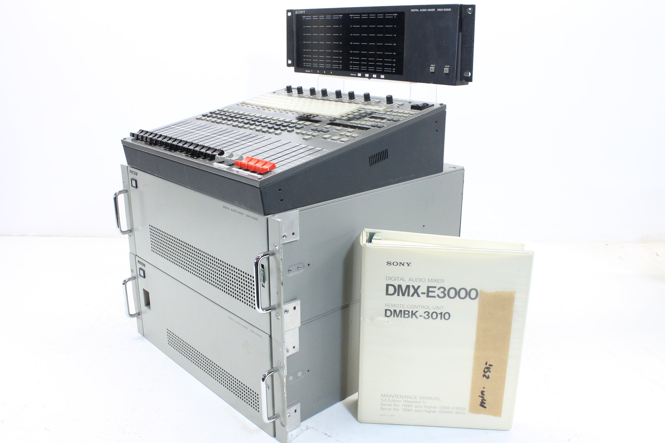 Sony Digital Audio Mixer DMX-E3000 with mainframe and Service Manual