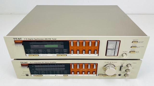 TEAC A7 DC Servo Integrated Amplifier + T9 Digital Synthesizer AM/FM Tuner