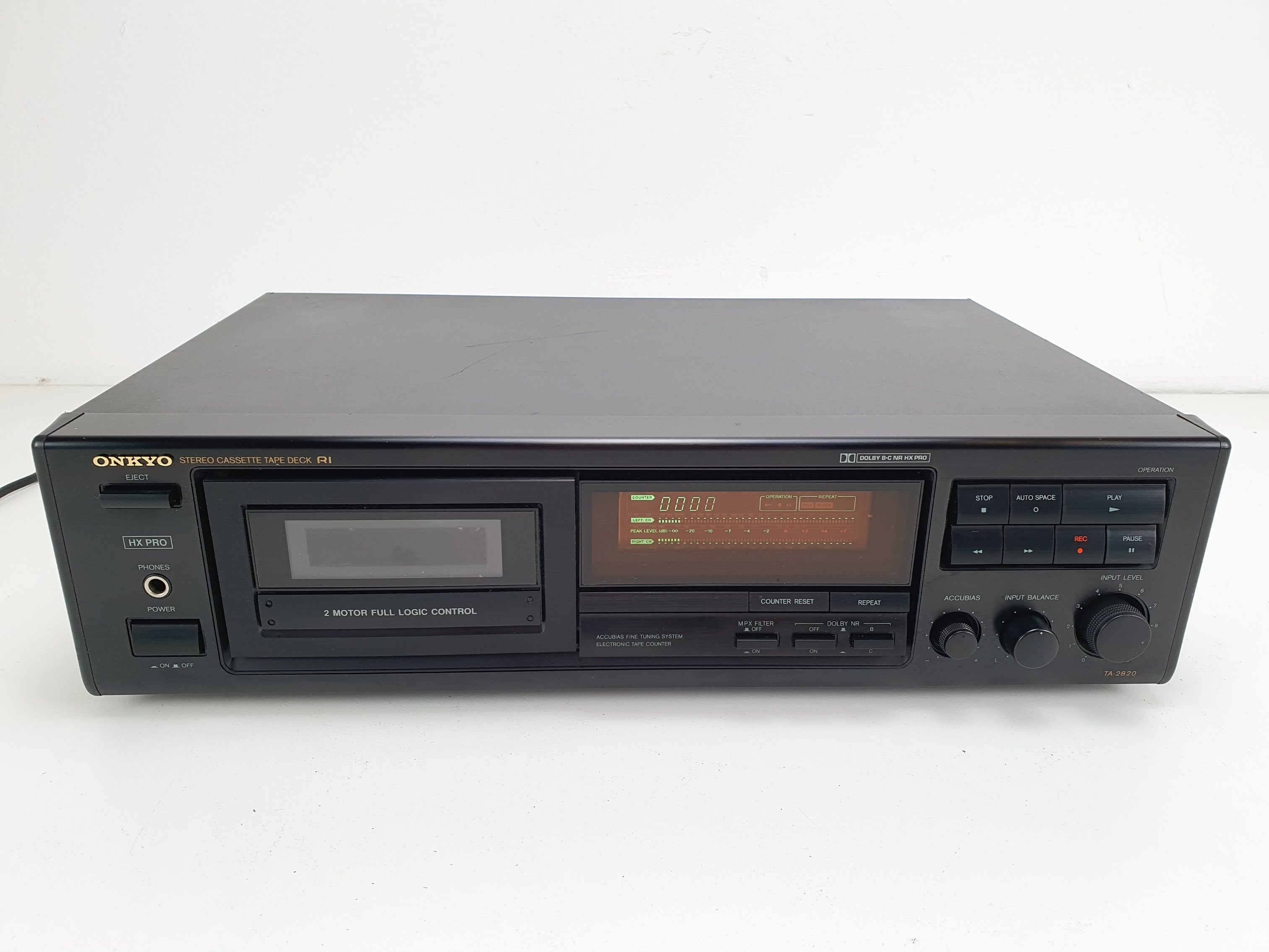 Onkyo TA-2820 vintage cassettedeck met 2 koppen