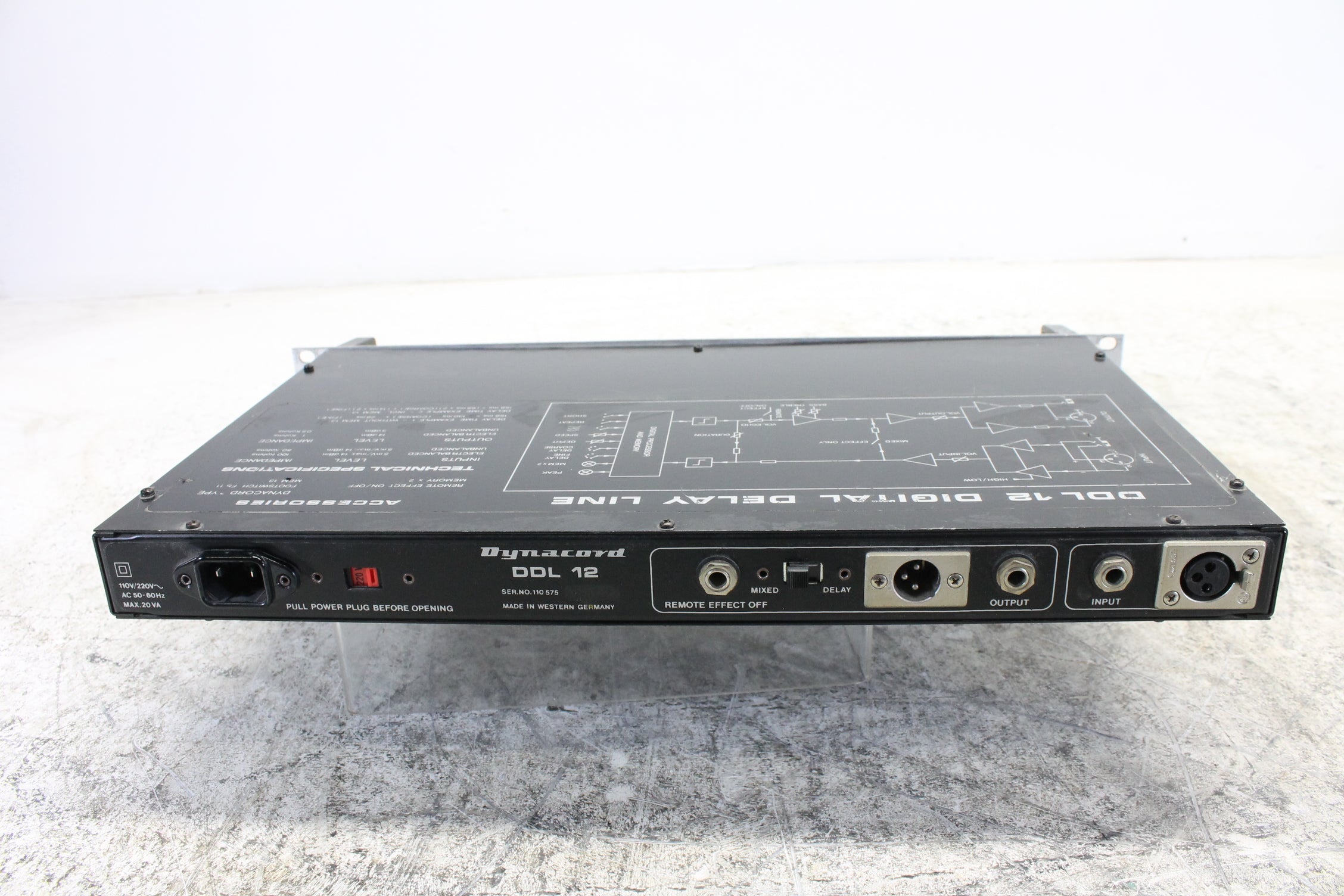 Dynacord DDL 12 Digital Delay effect unit - Needs service