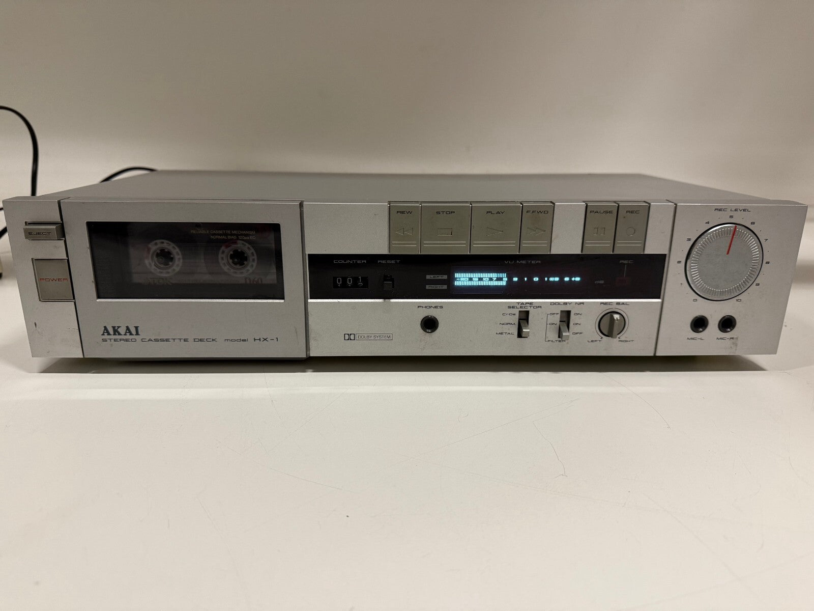 Akai HX - 1 Stereo Cassette Deck - Fully working