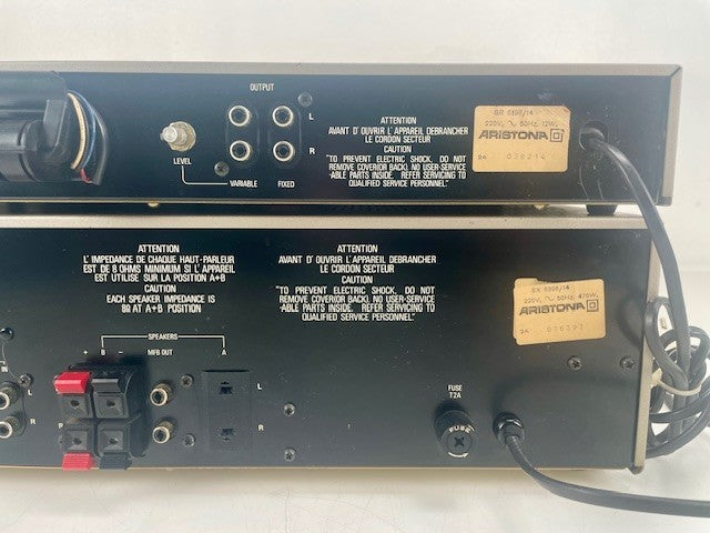 Aristona 6396 Integrated Amplier +  6198 AM/FM Synthesizer Tuner Set