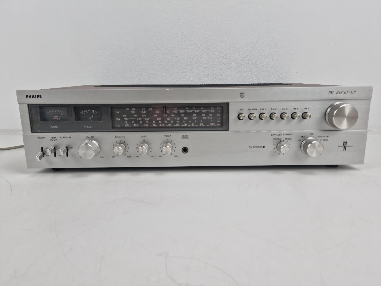 Philips 793 Receiver - With new power cable