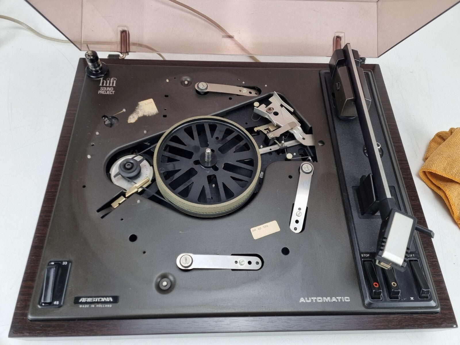 Aristona 1418 Automatic Turntable - Cleaned - New belts - Whit PHILIPS 400