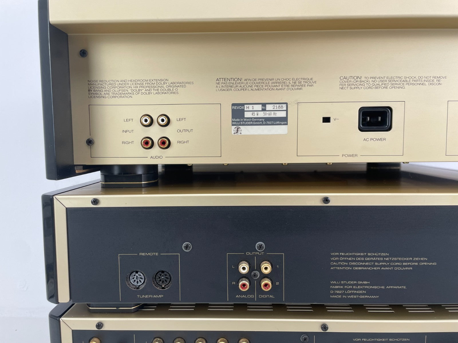 Revox H1 / H2 / H5 / H6 Set – Cassette + CD + Versterker + Tuner – Afstandsbediening/Handleidingen