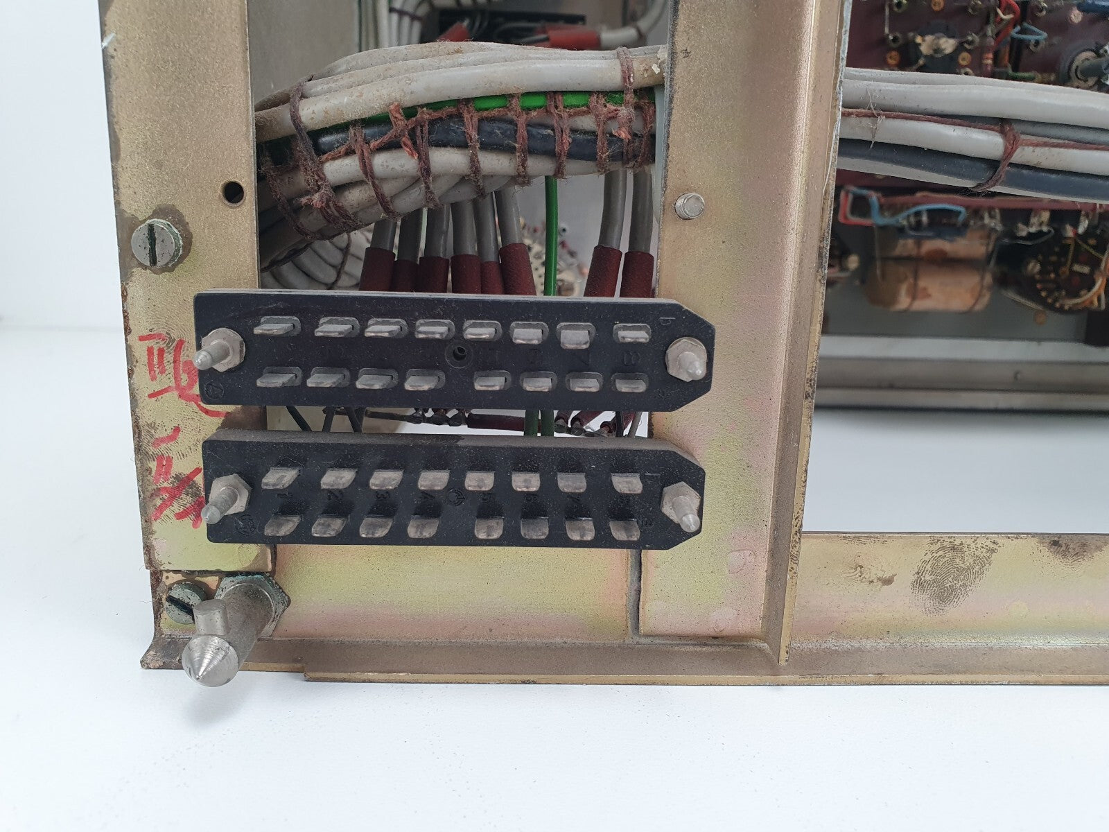 Telefunken recorder kop tester met M10 kopbrug en veel onderdelen.