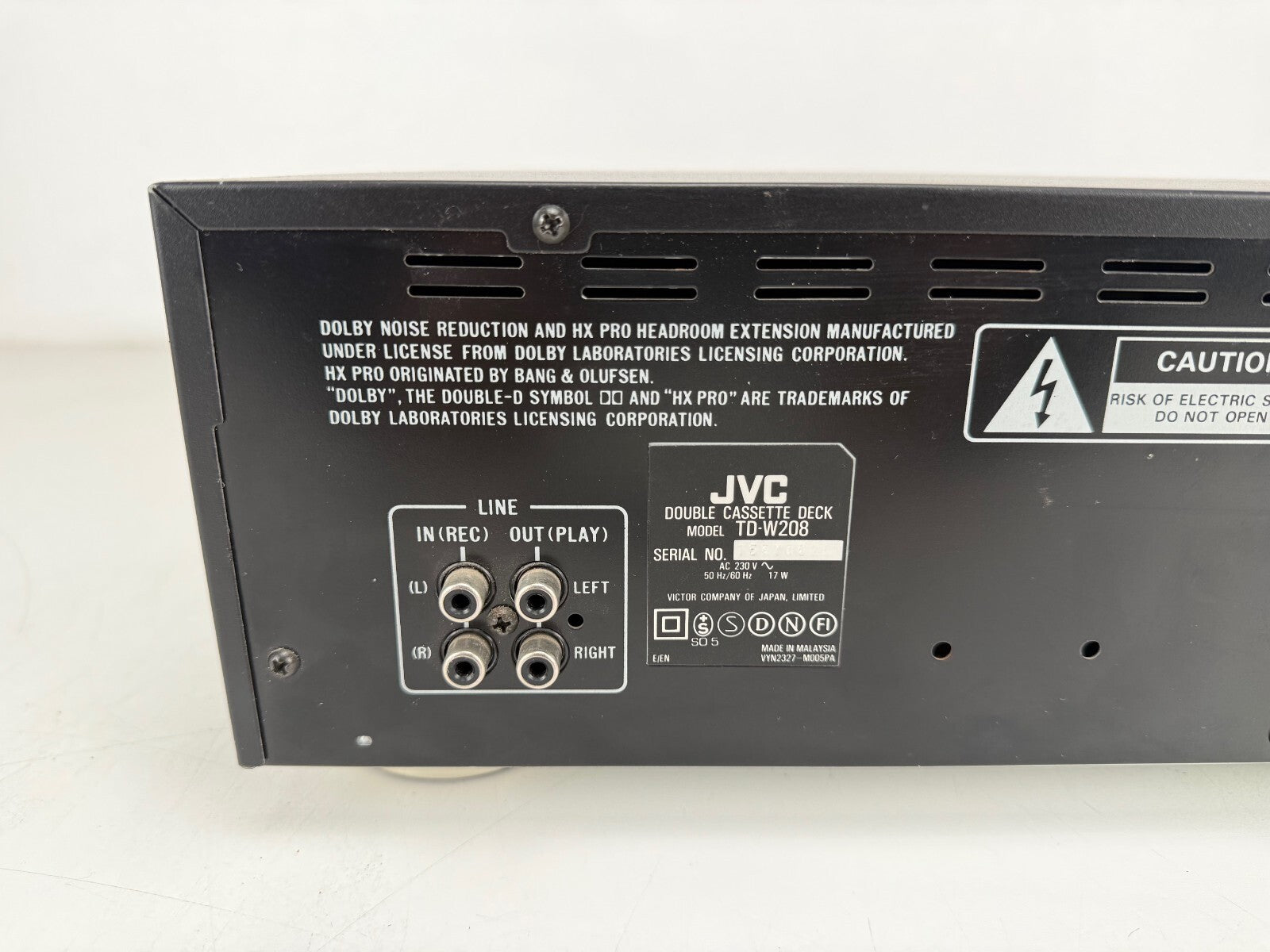 JVC TD-W208 Double Cassette Deck