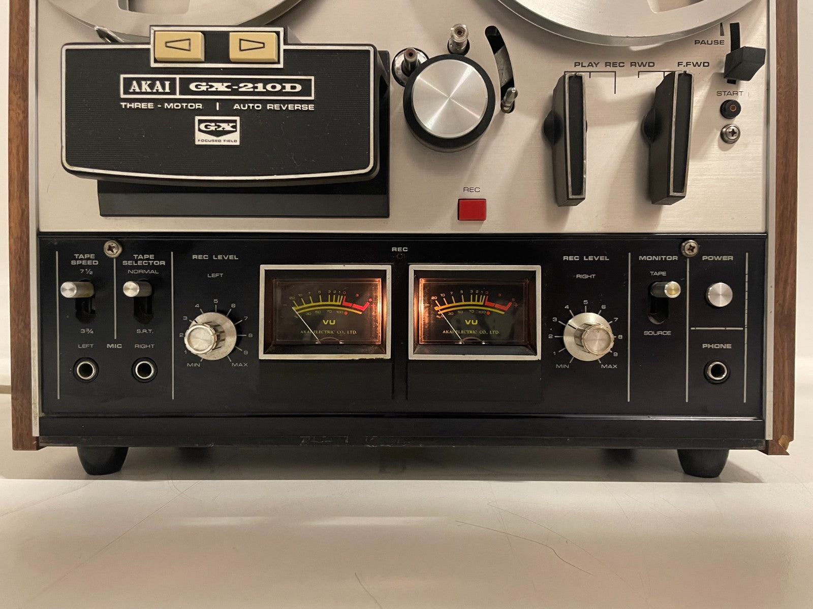 Akai GX-210D autoreverse - Bandrecorder - GX glazen koppen - 1/4''