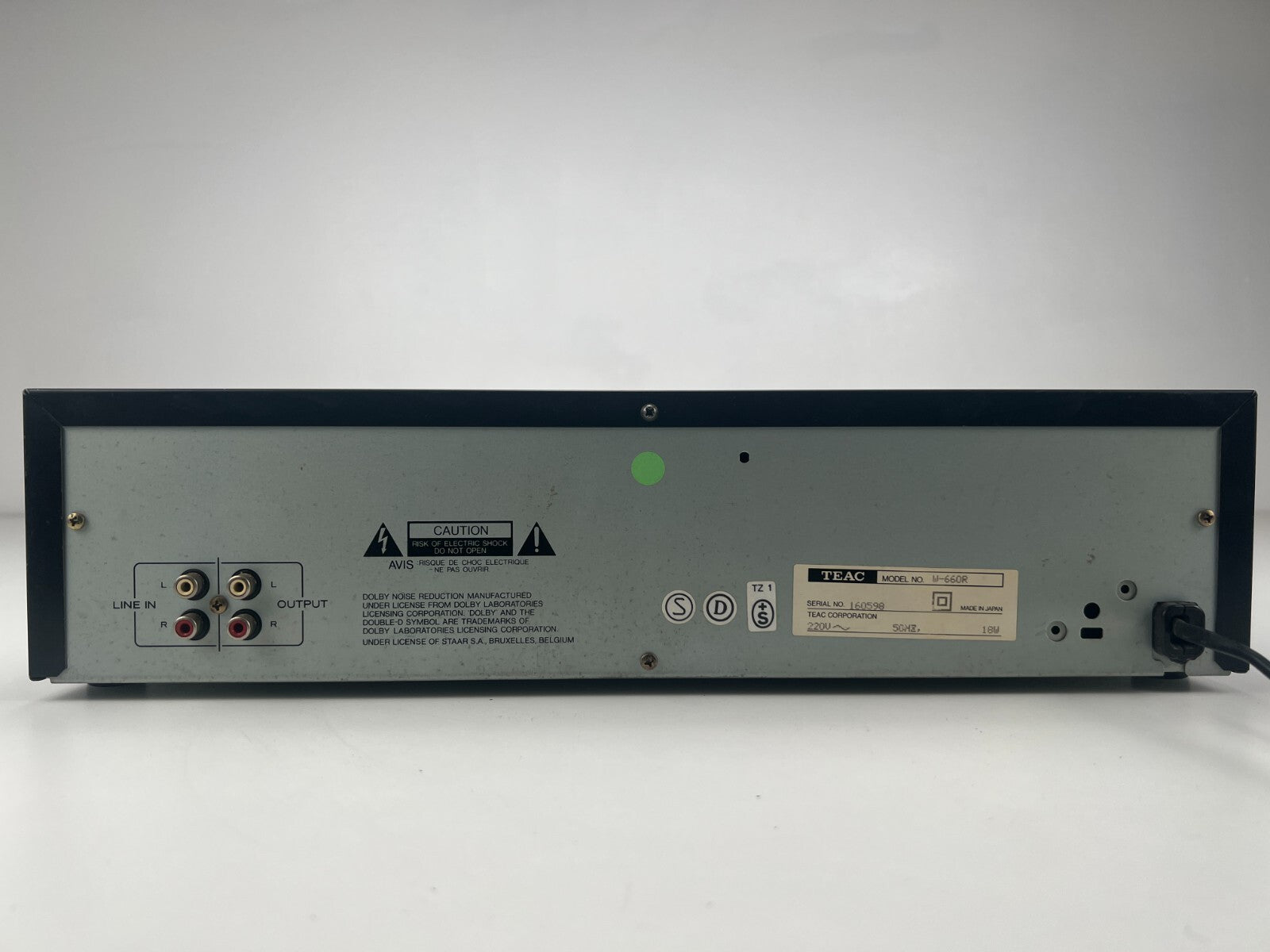 Teac W-660R - Double Cassette Deck