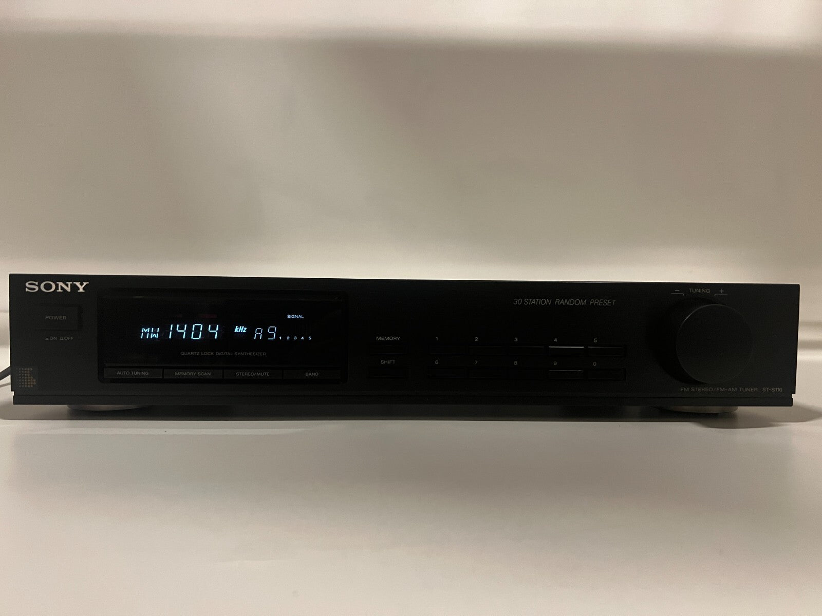 Sony ST-S110 - FM/AM Tuner