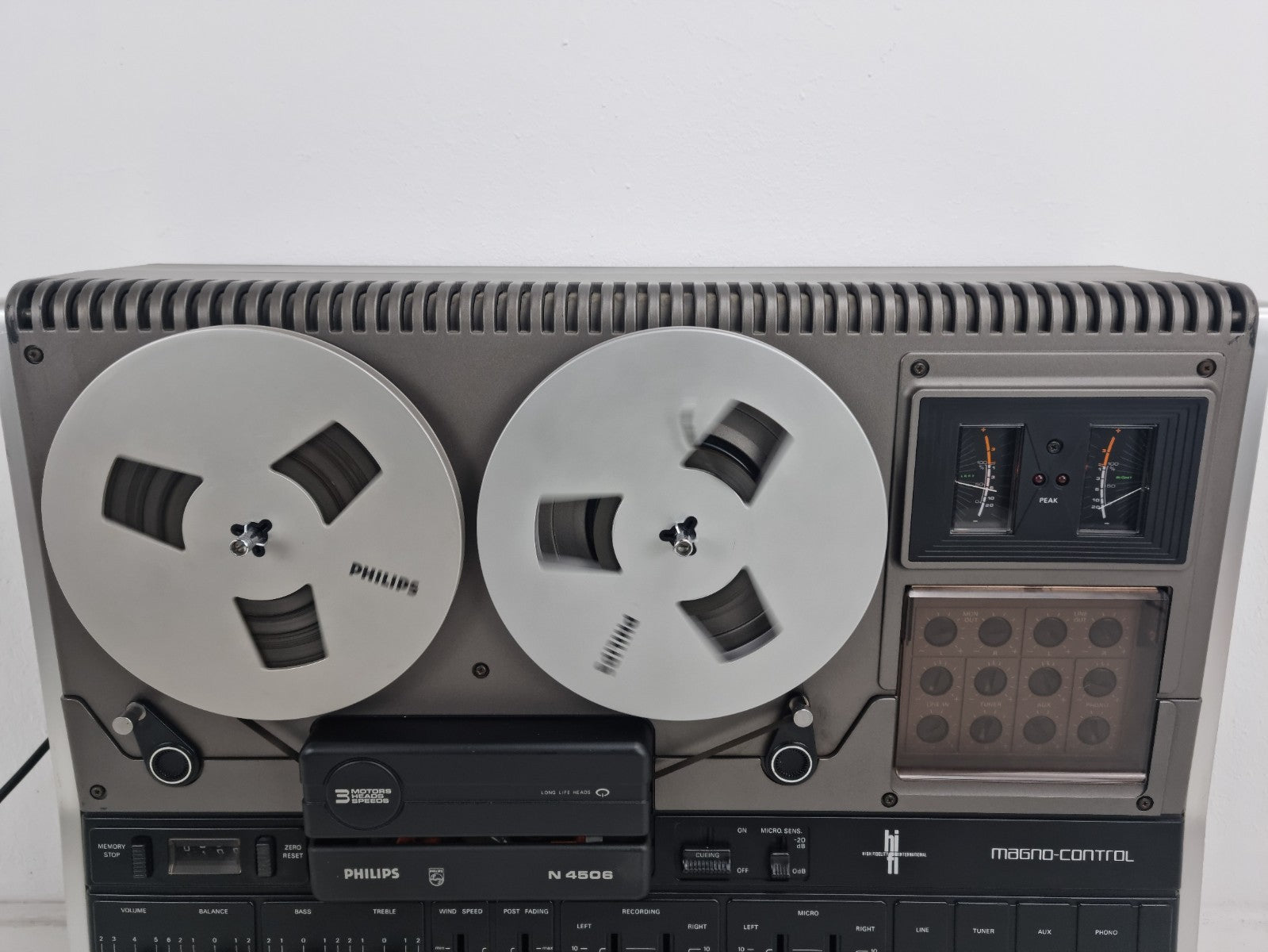 Philips N4506 - Stereo Tape Deck - With Dust Cover - Serviced/New belts