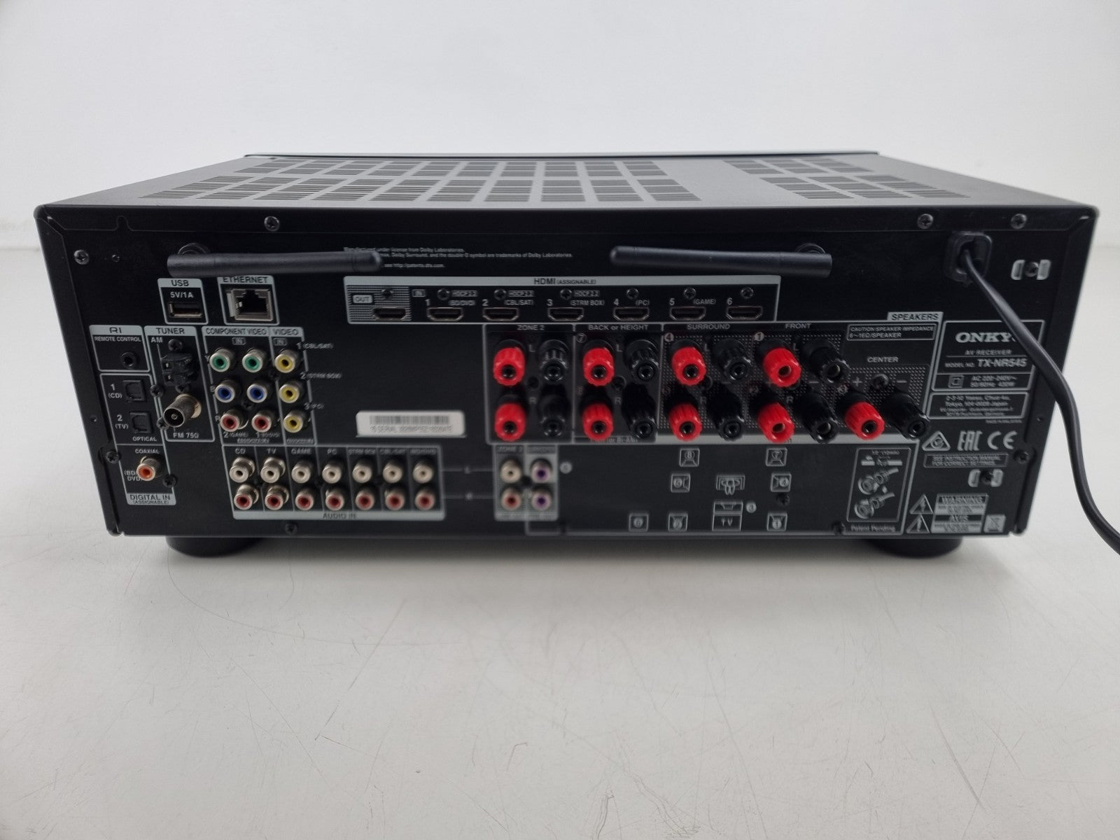 Onkyo TX-NR545 AV Receiver - With Remote Control - Great condition -Bundle