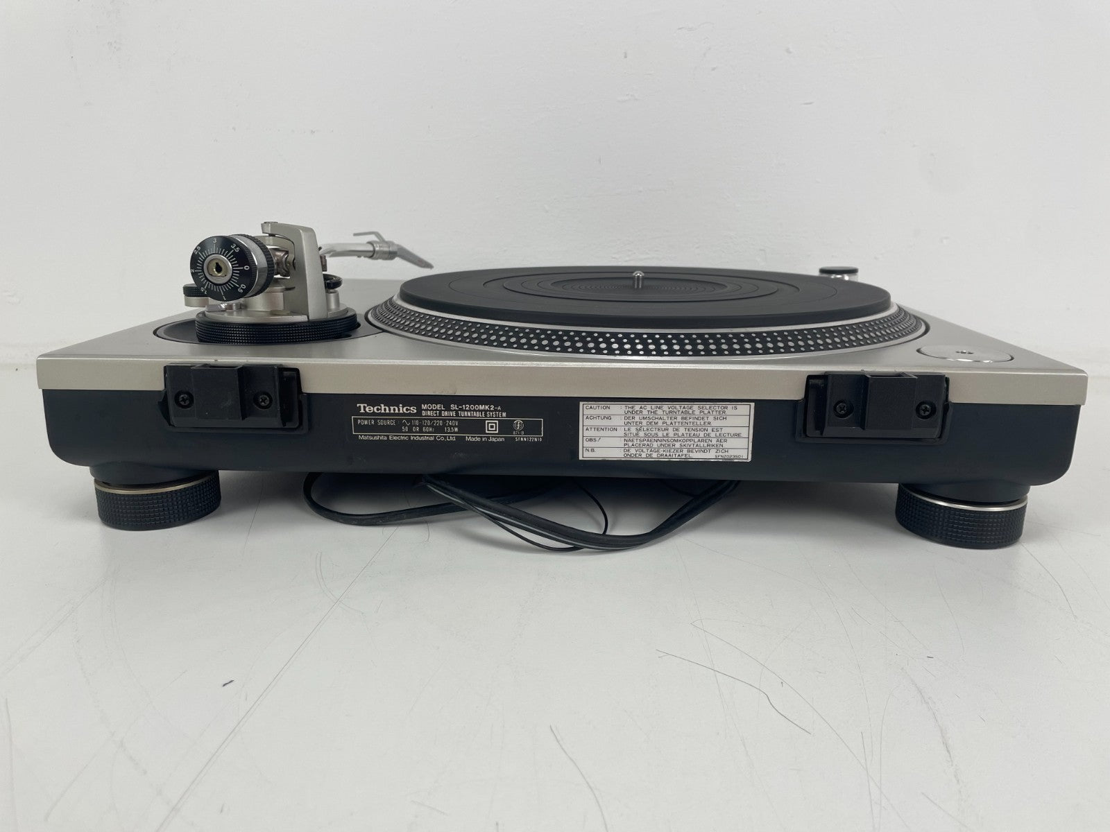 Technics SL-1200MK2 Turntable - Without Dustcover - With Ortofon Concorde