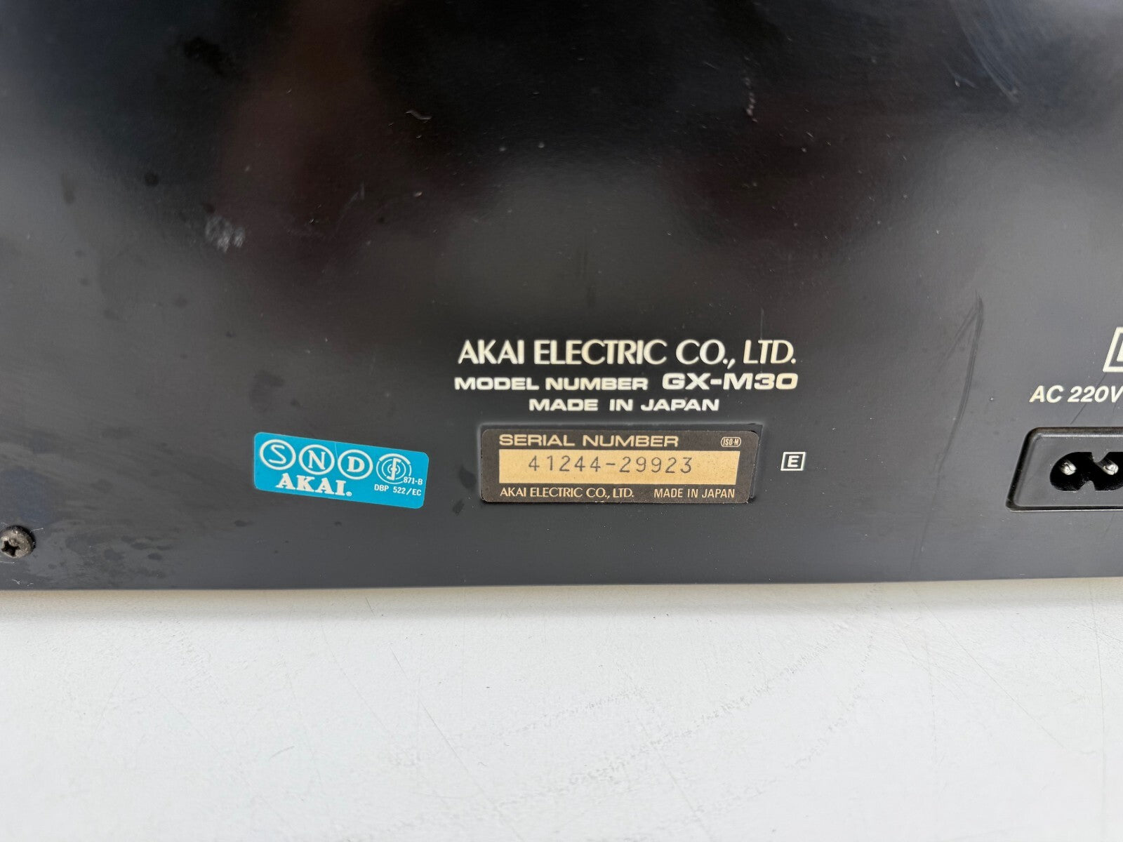 Akai GX-M30 2-Head Stereo Cassette Deck - Light serviced