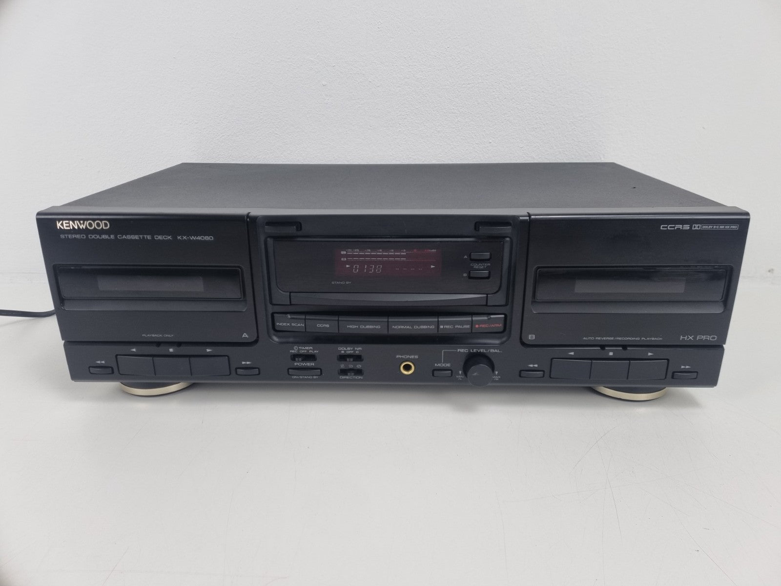 Kenwood KX-W4060 - Stereo Double Cassette Deck  - New Belts