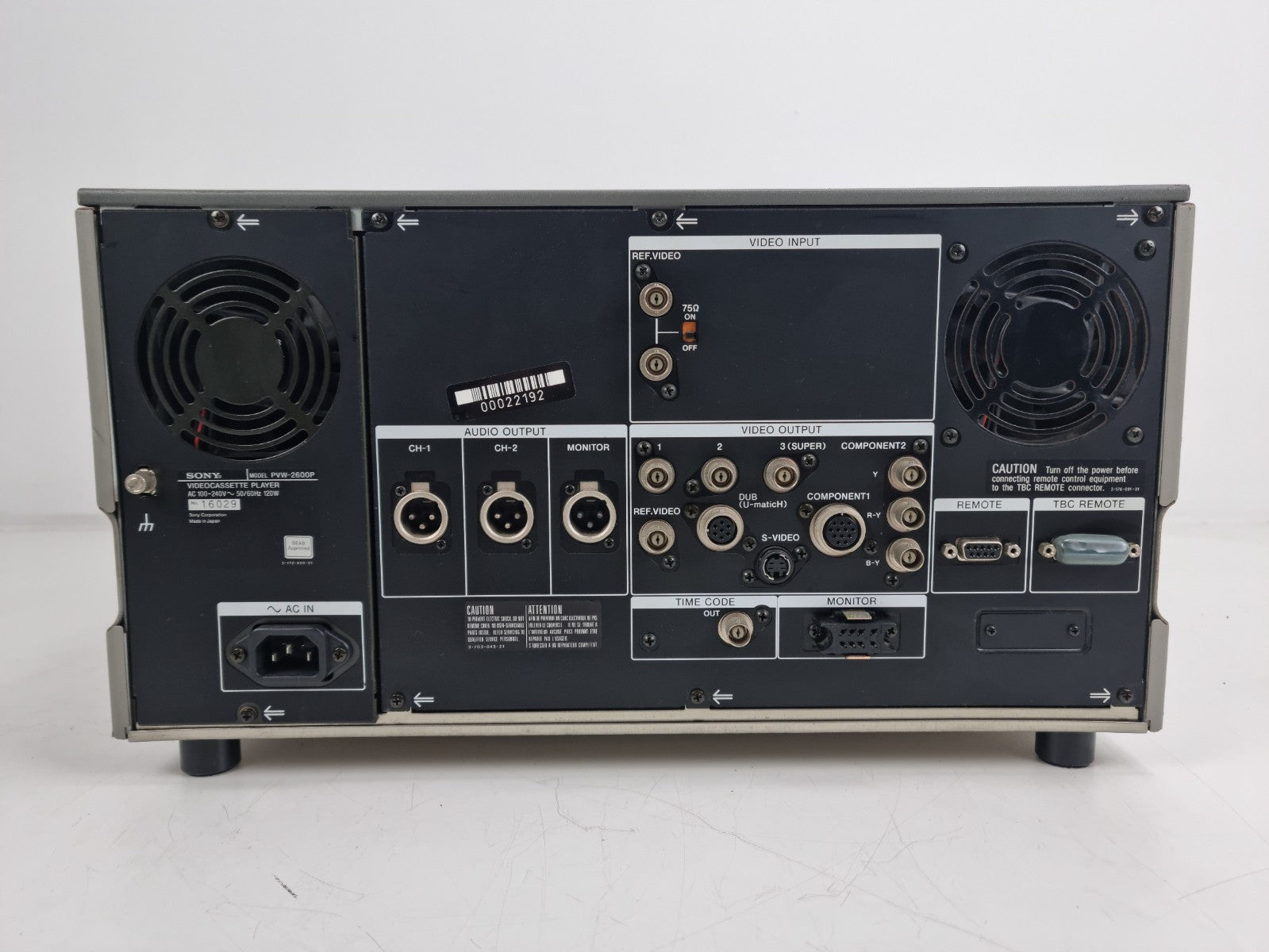 Sony PVW-2600P - Betacam SP - Completely Recaped and Serviced