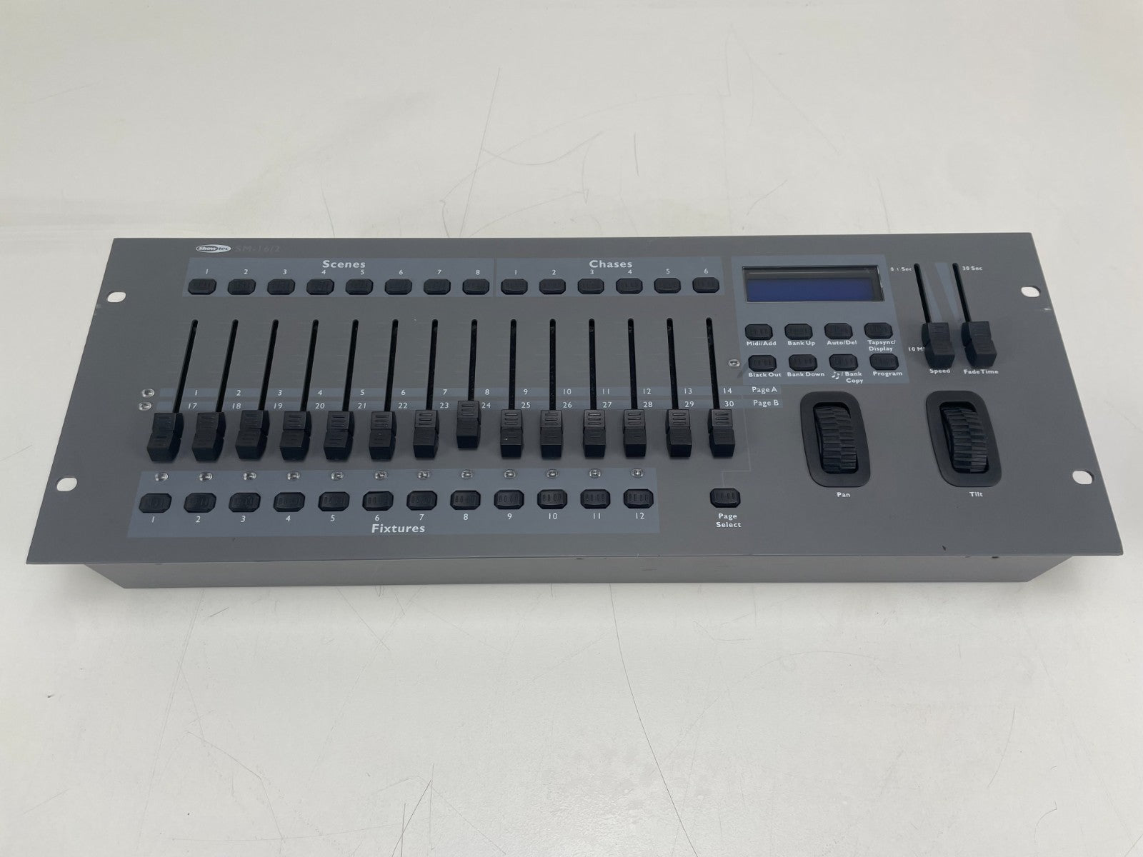 Showtec SM16/2 DMX Lighting Controller – Powers On, Untested – Sold as is