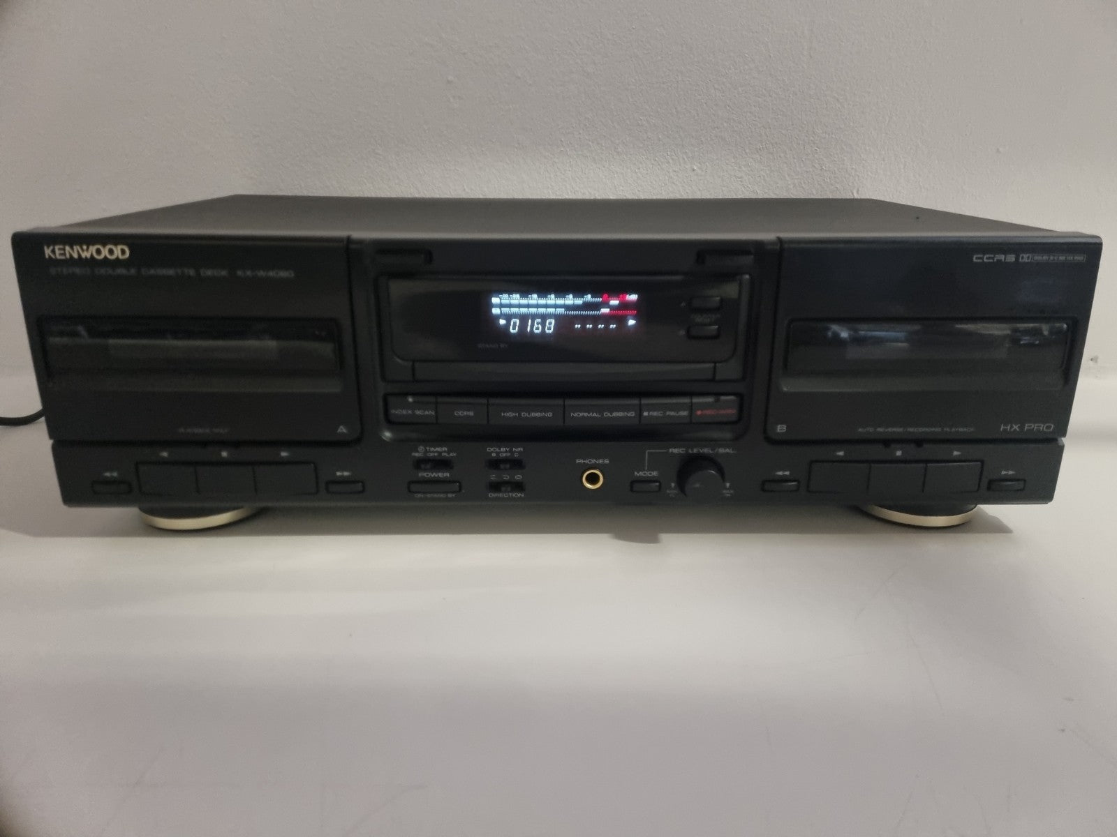 Kenwood KX-W4060 - Stereo Double Cassette Deck  - New Belts