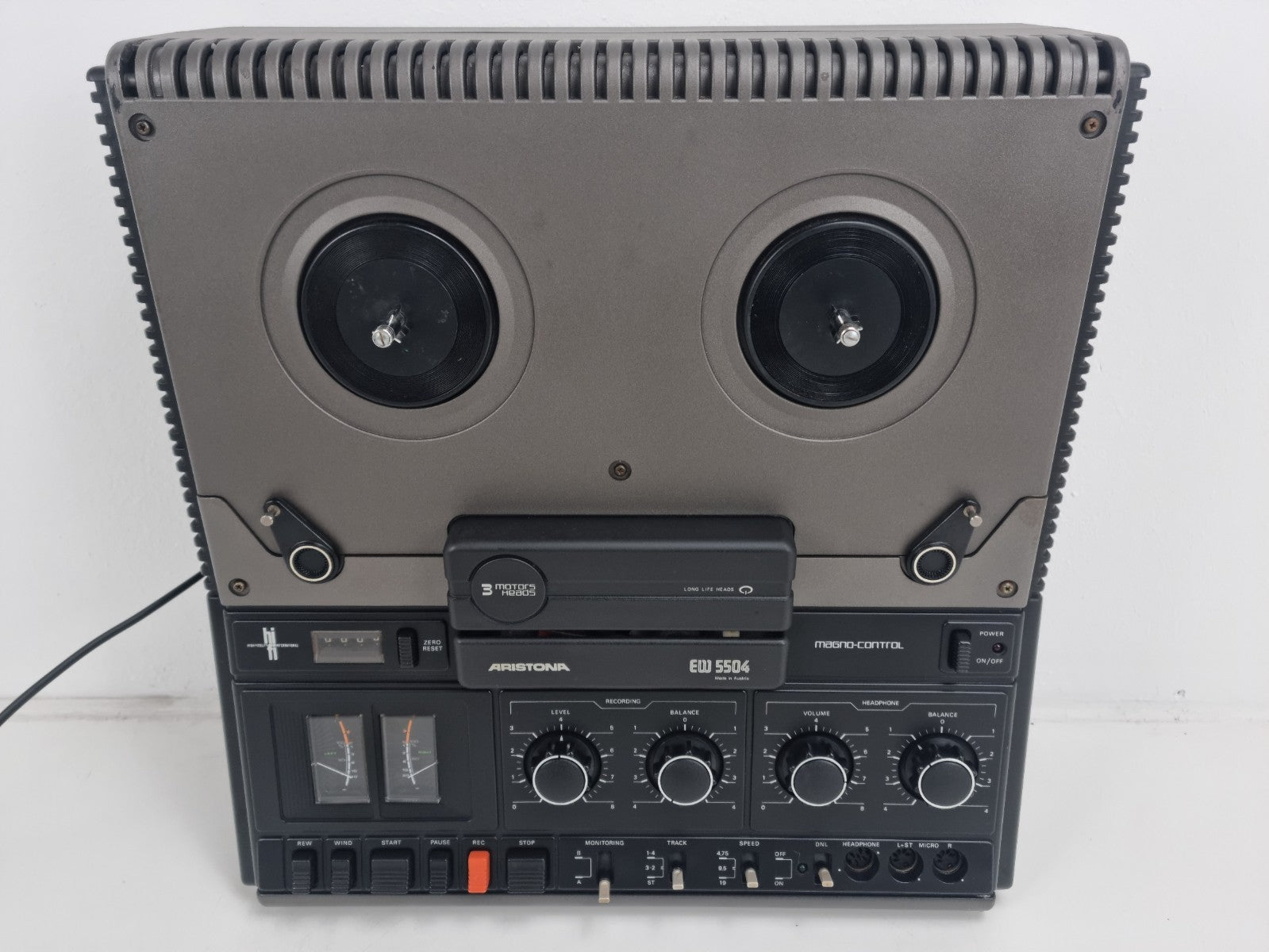 Aristona EW5504 Stereo Reel To Reel Recorder - With Dust Cover  - New Belts