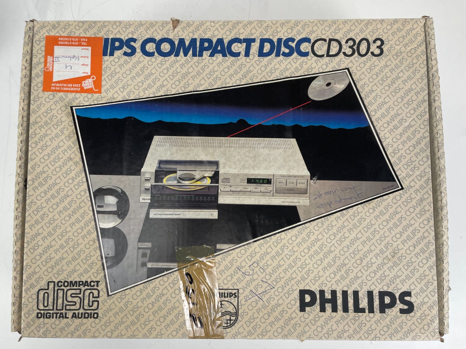 Philips  CD303 CD Player – Mint Condition – Original Box & Manual - Serviced