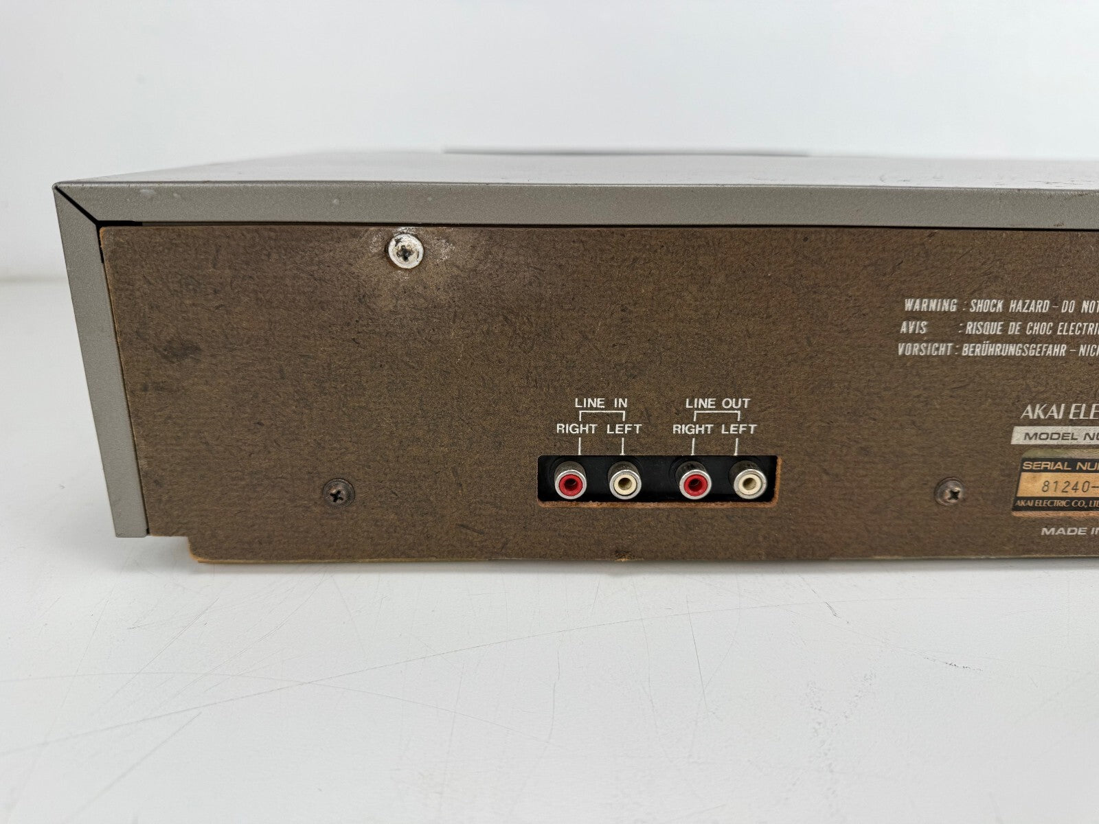 Akai Model HX - 2 Stereo Cassette Deck