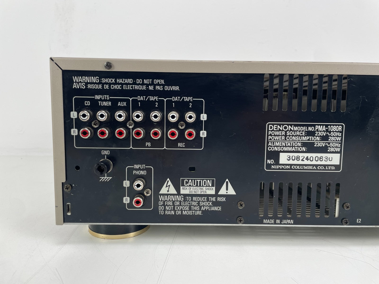 Denon PMA-1080R Integrated Amplifier – Class-A – Cleaned & Resoldered