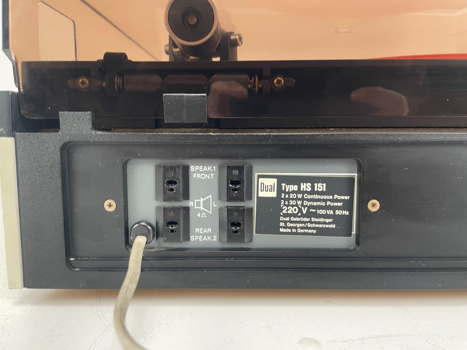 Dual HS151 draaitafel/receiver-combinatie met Philips-cartridge