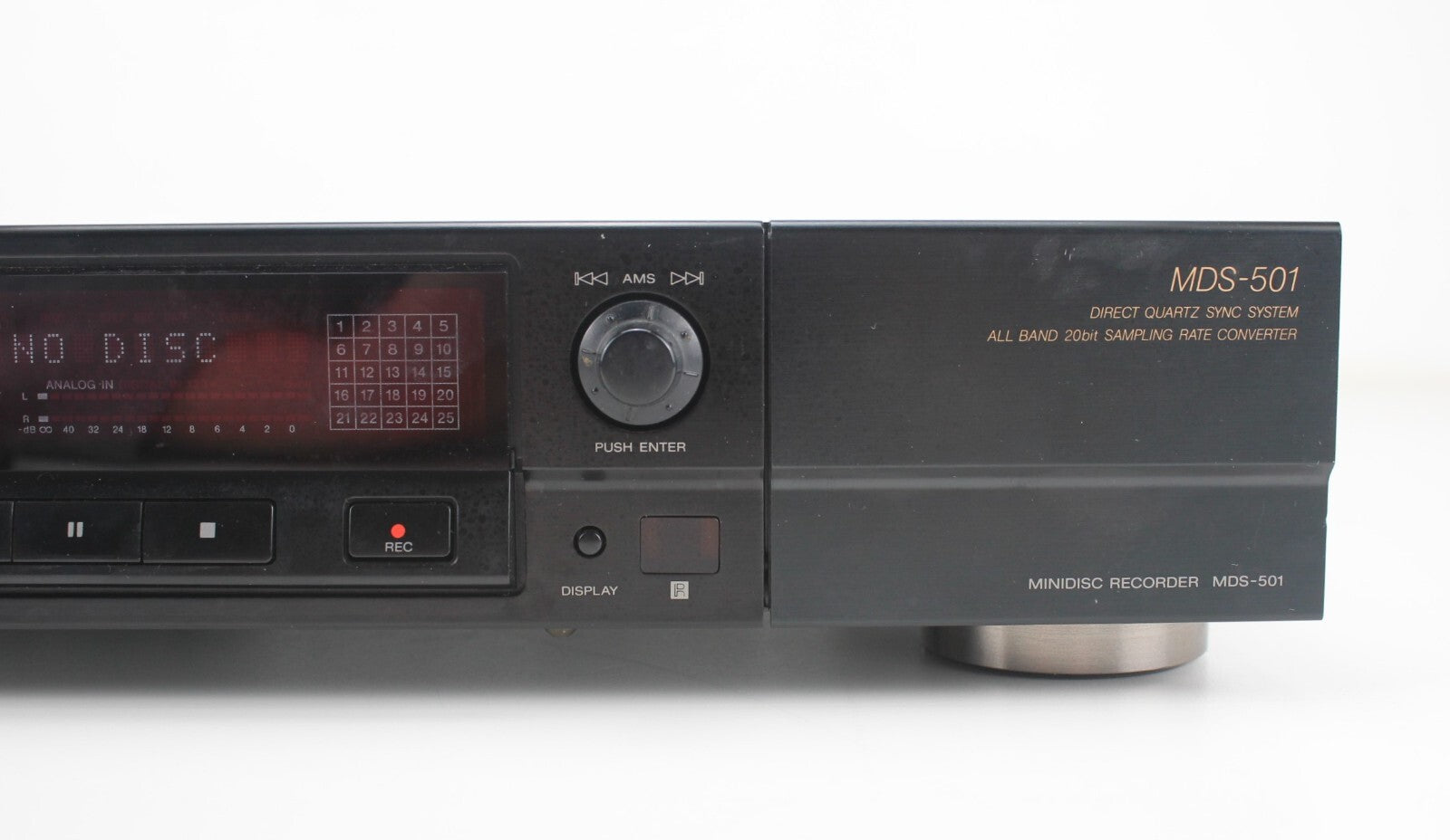 Sony Minidisc Deck type 501 - Partially working