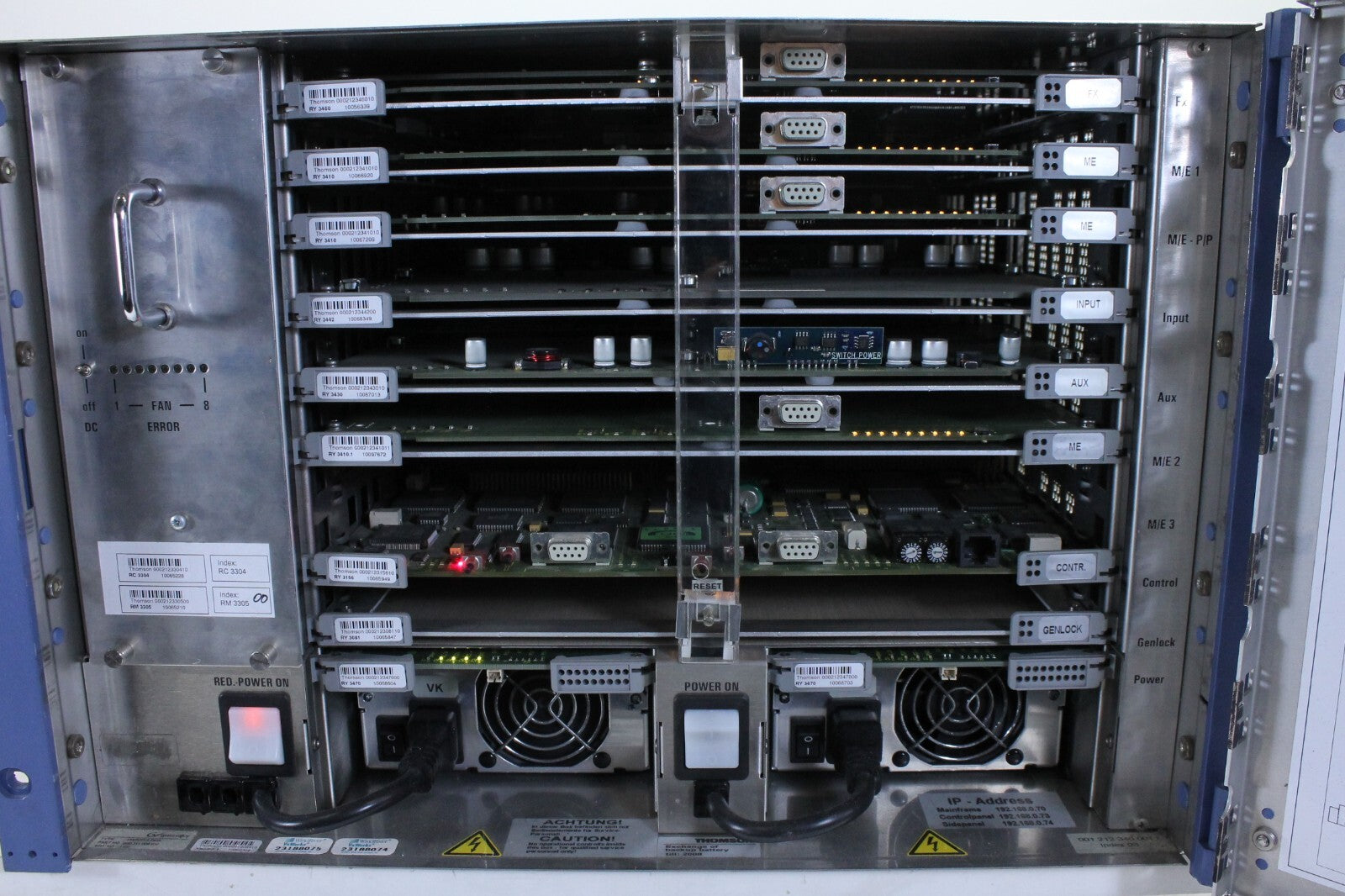 Grass Valley XtenDD Thomson RPS-35-2S + XtenDD-3-Pack Productieschakelaar