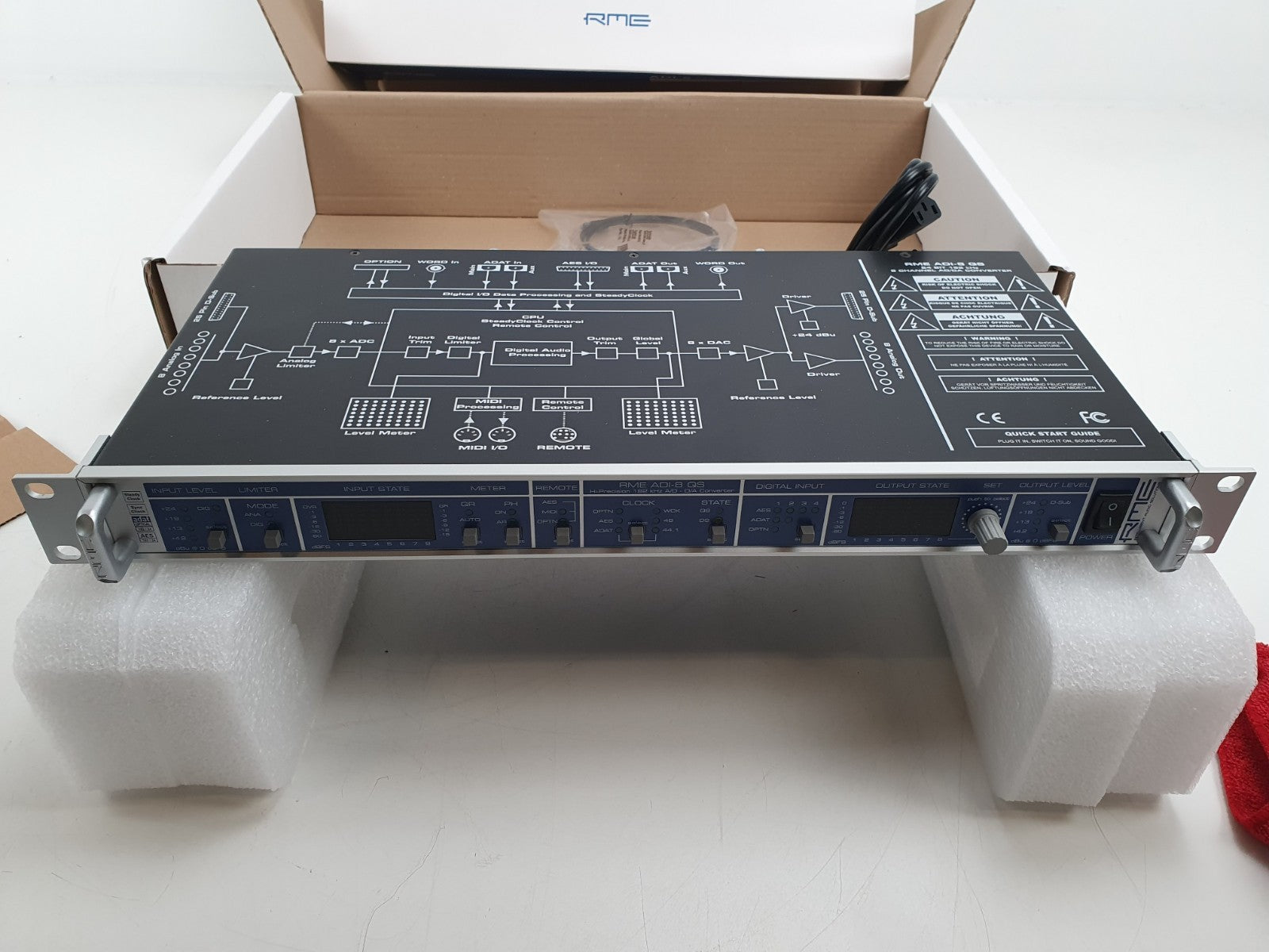RME ADI-8 QS audio interface In box with sleeve. Looks new