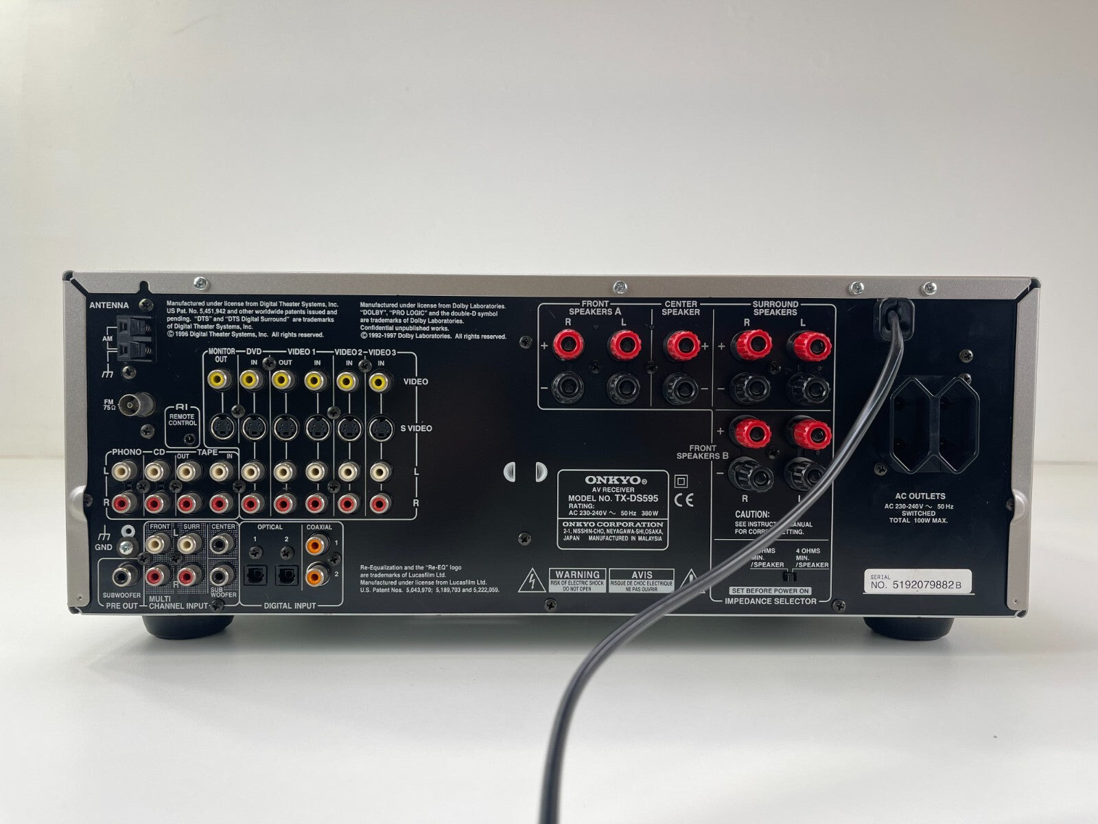 Onkyo TX-DS595 - Surround Receiver