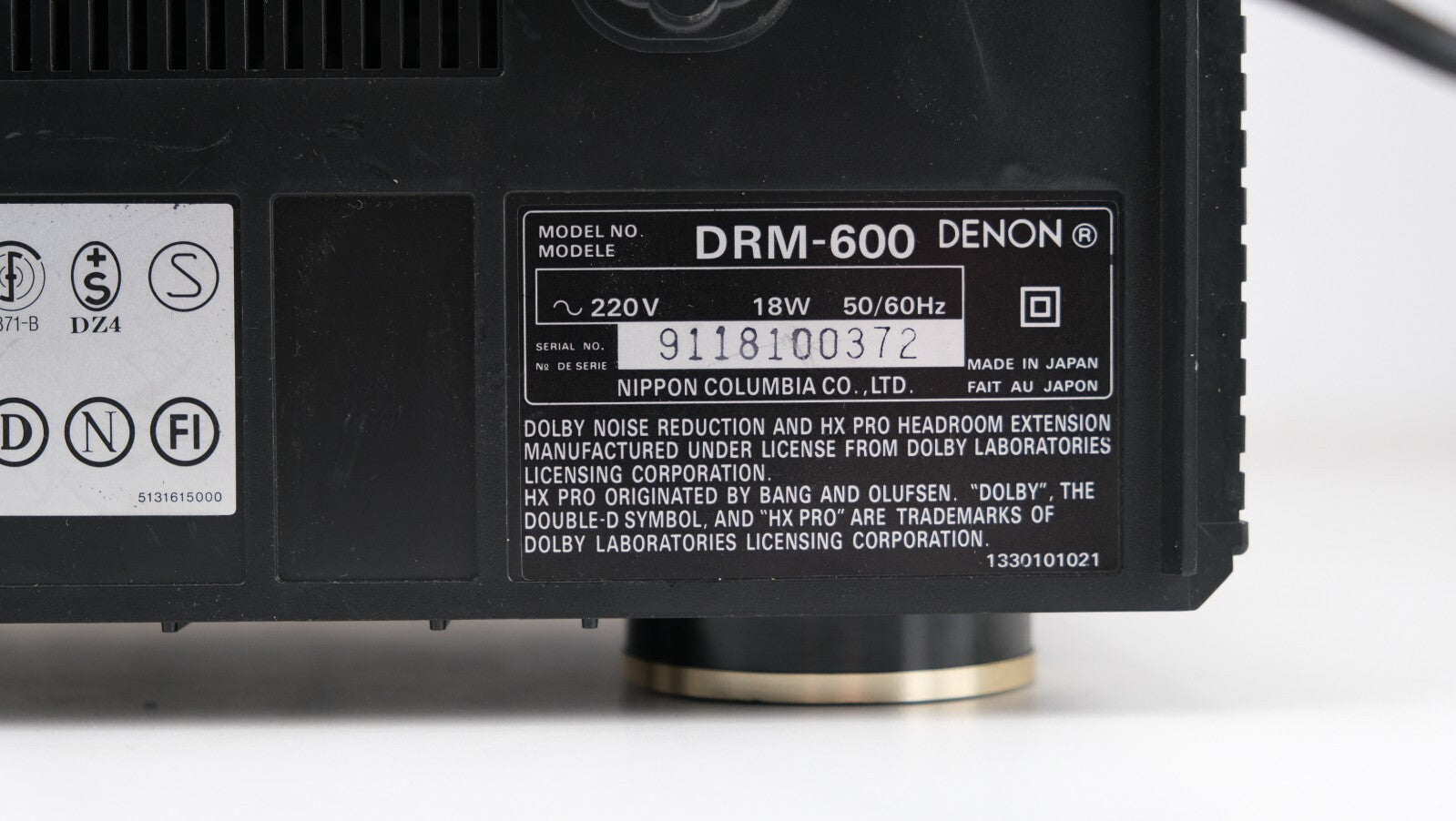 Denon DRM-600 - Cassettedeck