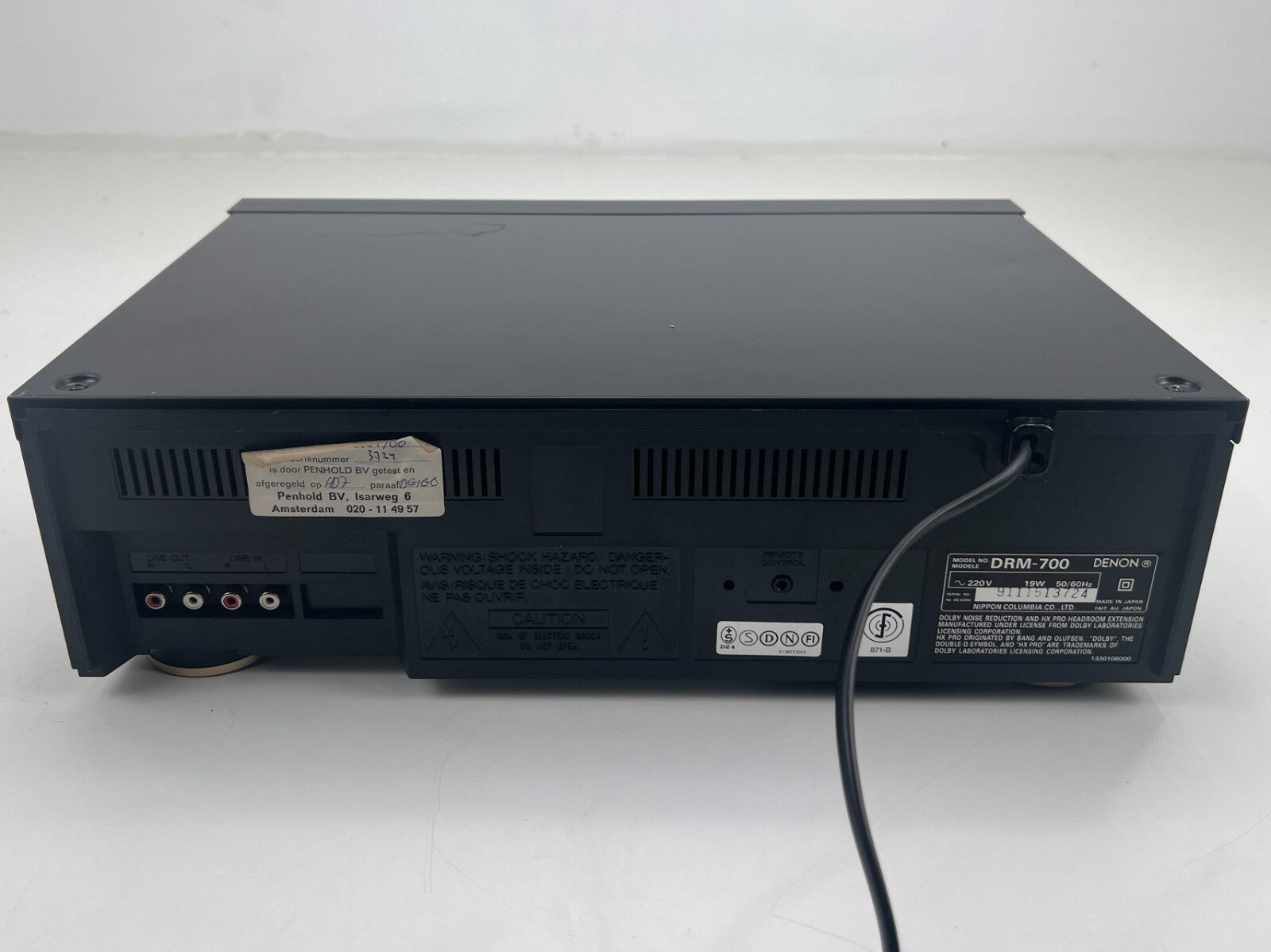 Denon DRM-700 - Cassettedeck met 3 koppen