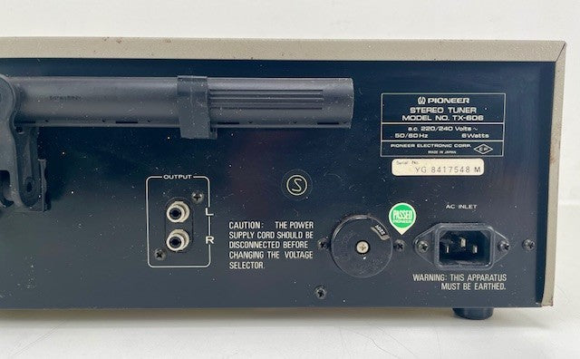 Pioneer TX-606 AM/FM Stereo Tuner - New scale lights