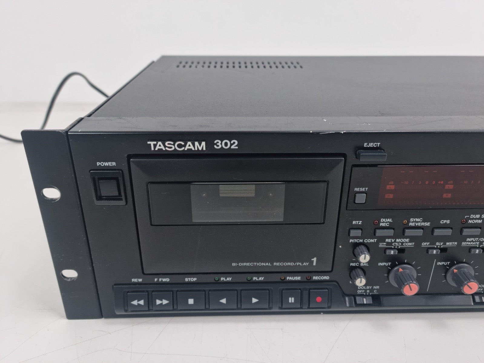 Tascam 302 Double Cassette Deck - With 19 inch Rack Mount