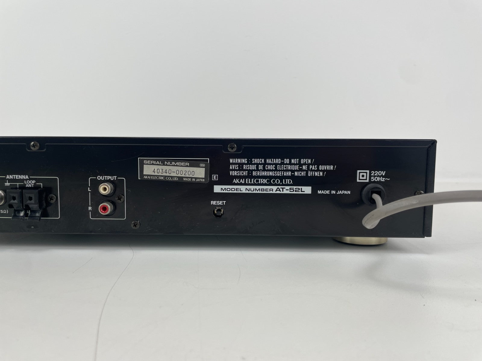 Akai AT-52L Stereo AM/FM-tuner – Zo goed als nieuw