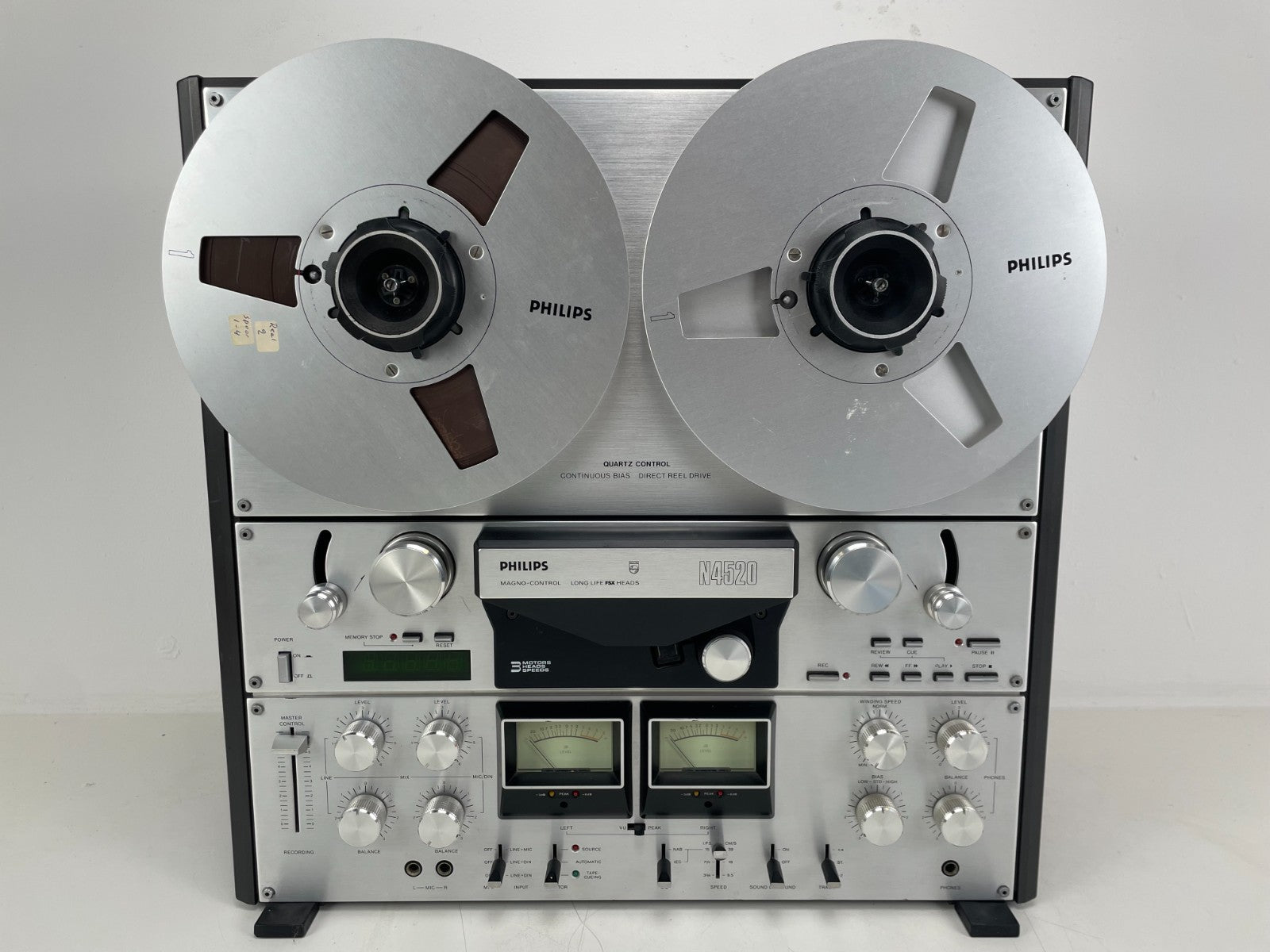 Philips - N4520 Reel-to-Reel Tape Recorder – 1/4 Inch – 4 Track – Lightly Serviced