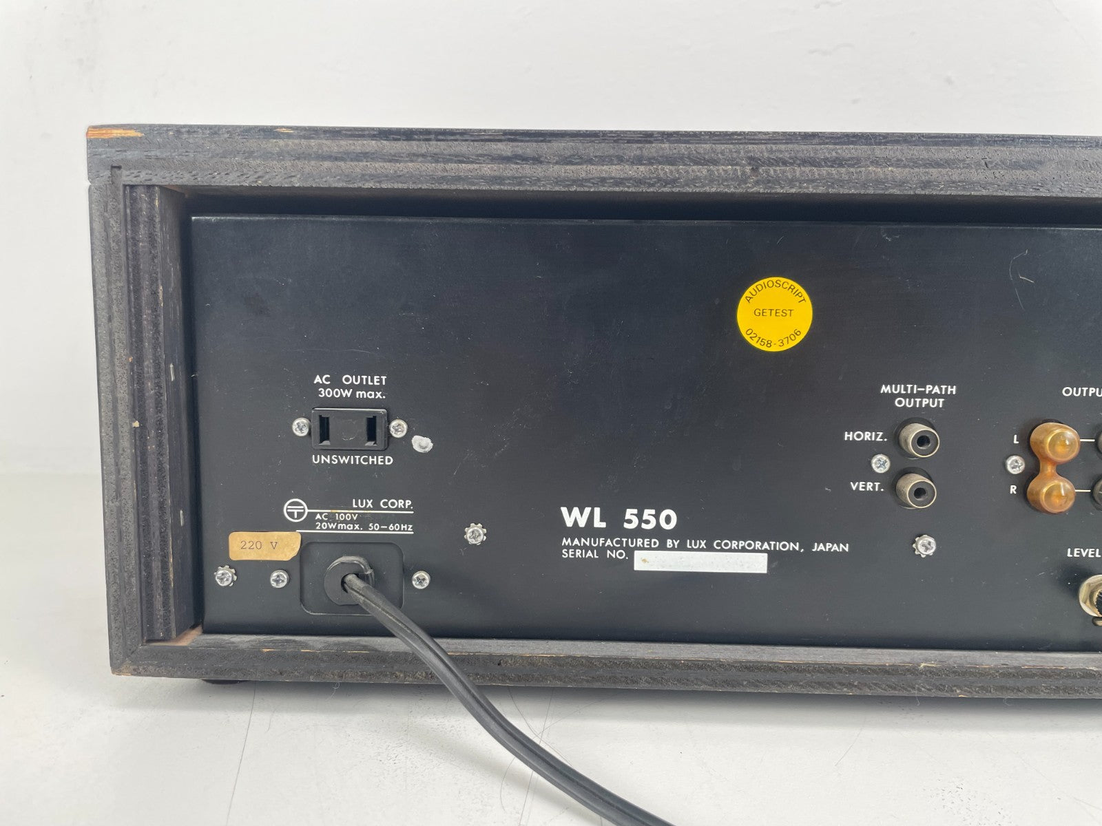 Luxman Luxman WL-550 Tuner – Serviced – US Plug / 220V – With Manual
