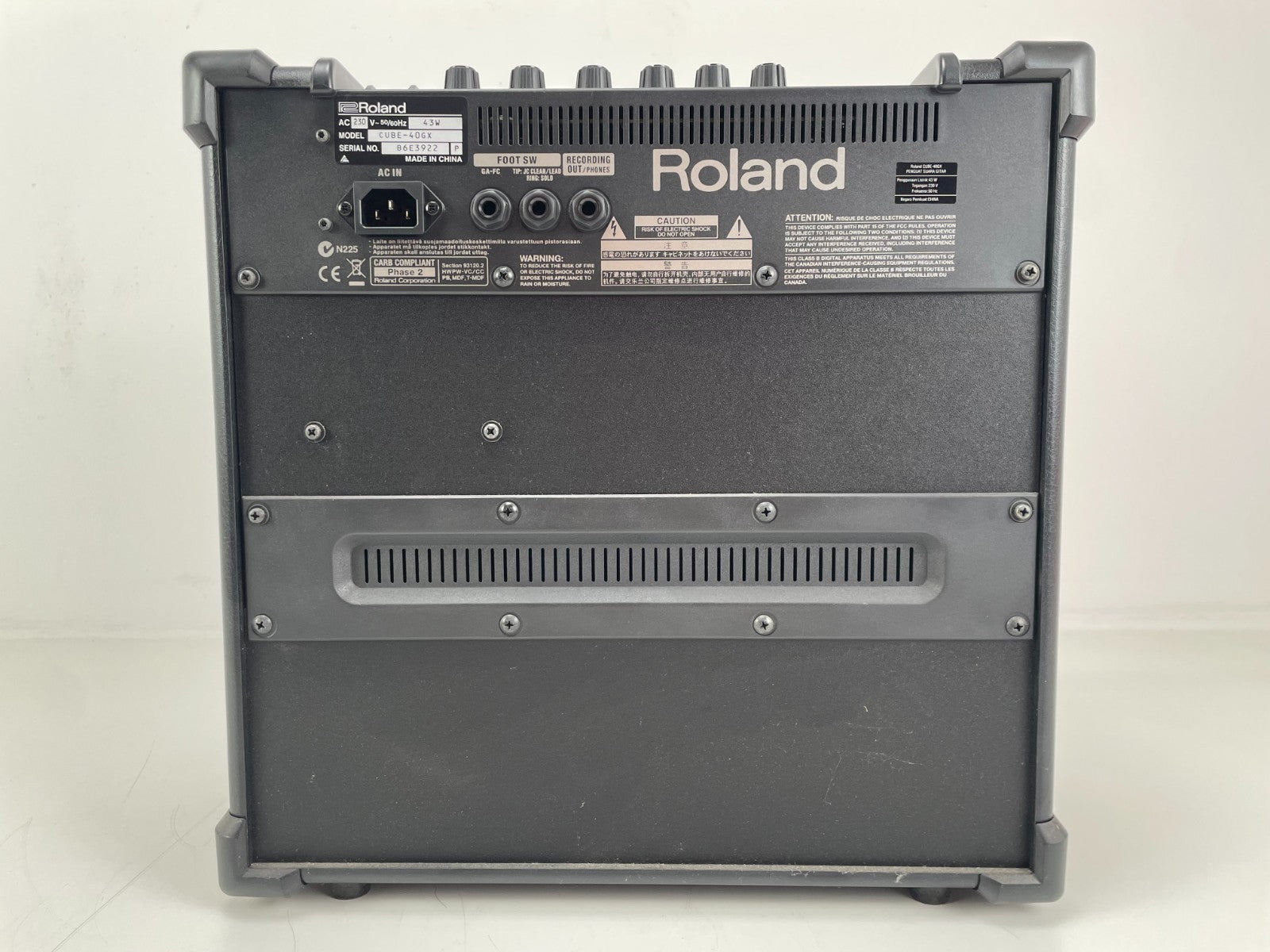 Roland Cube-40GX Guitar Amp – Mint Condition – Free Guitar Cable + Footswitch