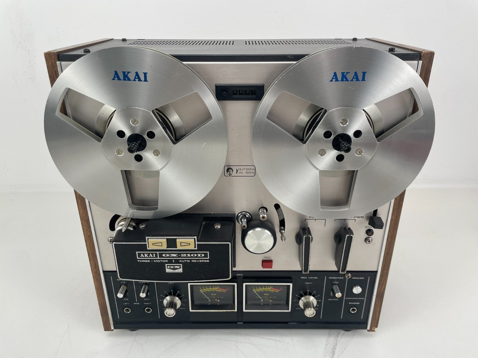 Akai GX-210D autoreverse - Bandrecorder - GX glazen koppen - 1/4''