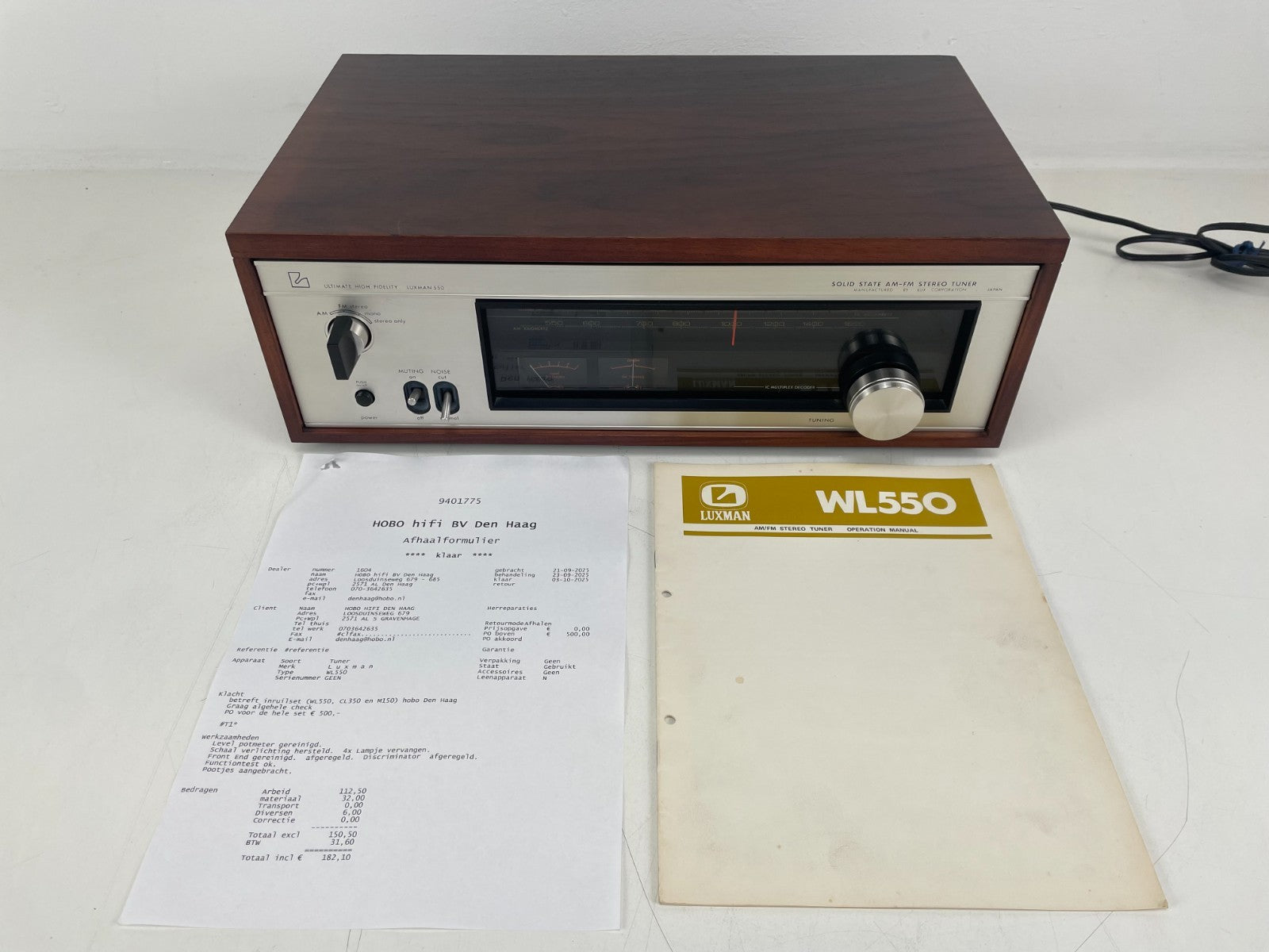 Luxman Luxman WL-550 Tuner – Serviced – US Plug / 220V – With Manual