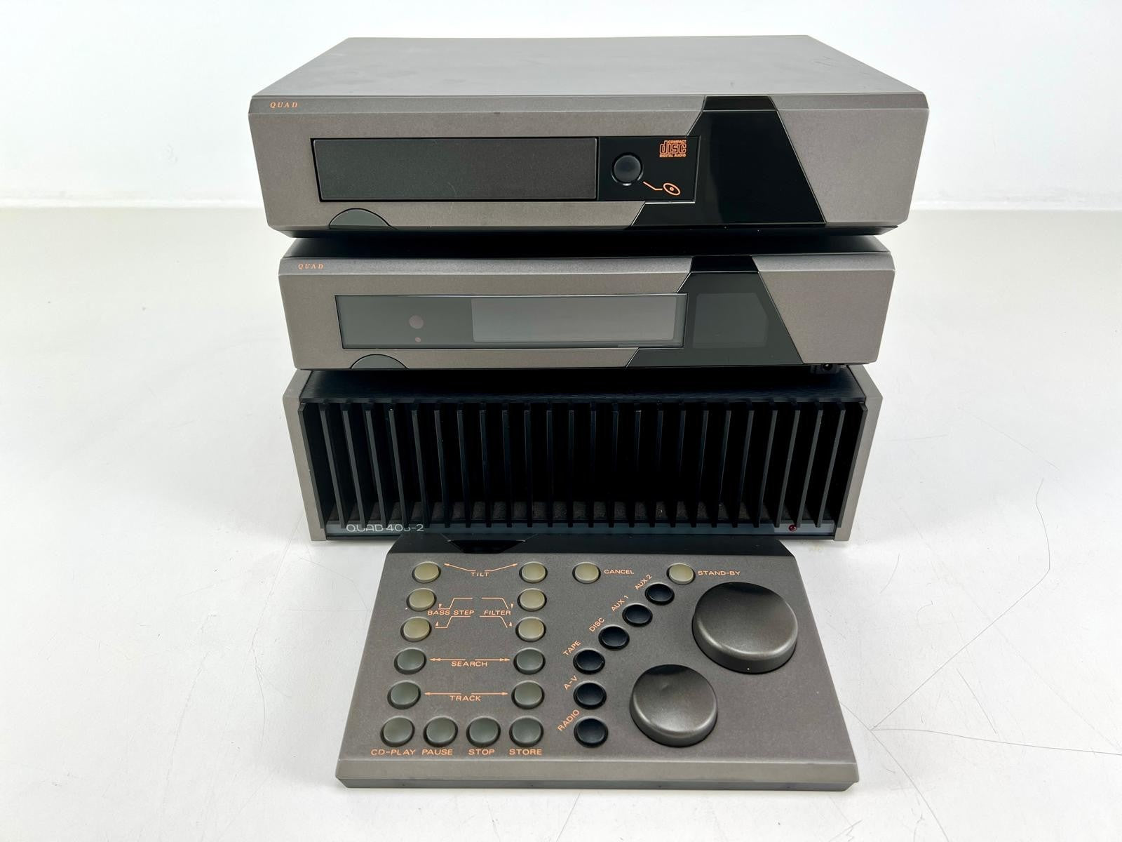 Quad 405-2 Power Amp + Quad 66 Preamp + Quad 66 CD Player Set with Remote Contro