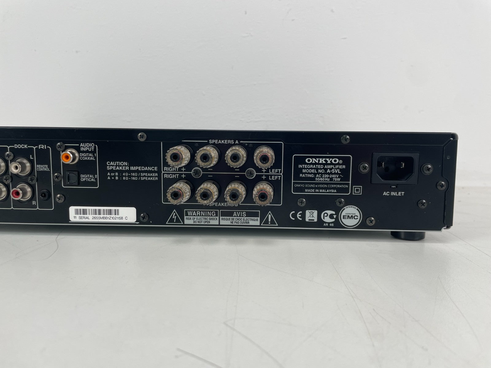 Onkyo A-5VL Integrated Amplifier – Mint Condition