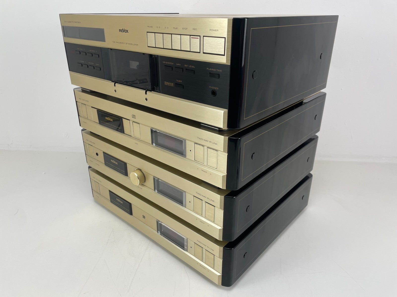 Revox H1 / H2 / H5 / H6 Set – Cassette + CD + Versterker + Tuner – Afstandsbediening/Handleidingen