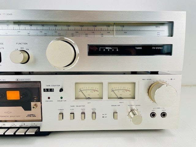 Tensai (Akai) TT-3345 AM/FM  Tuner + TFL 810T Cassette Deck + TA2330 Amplifier